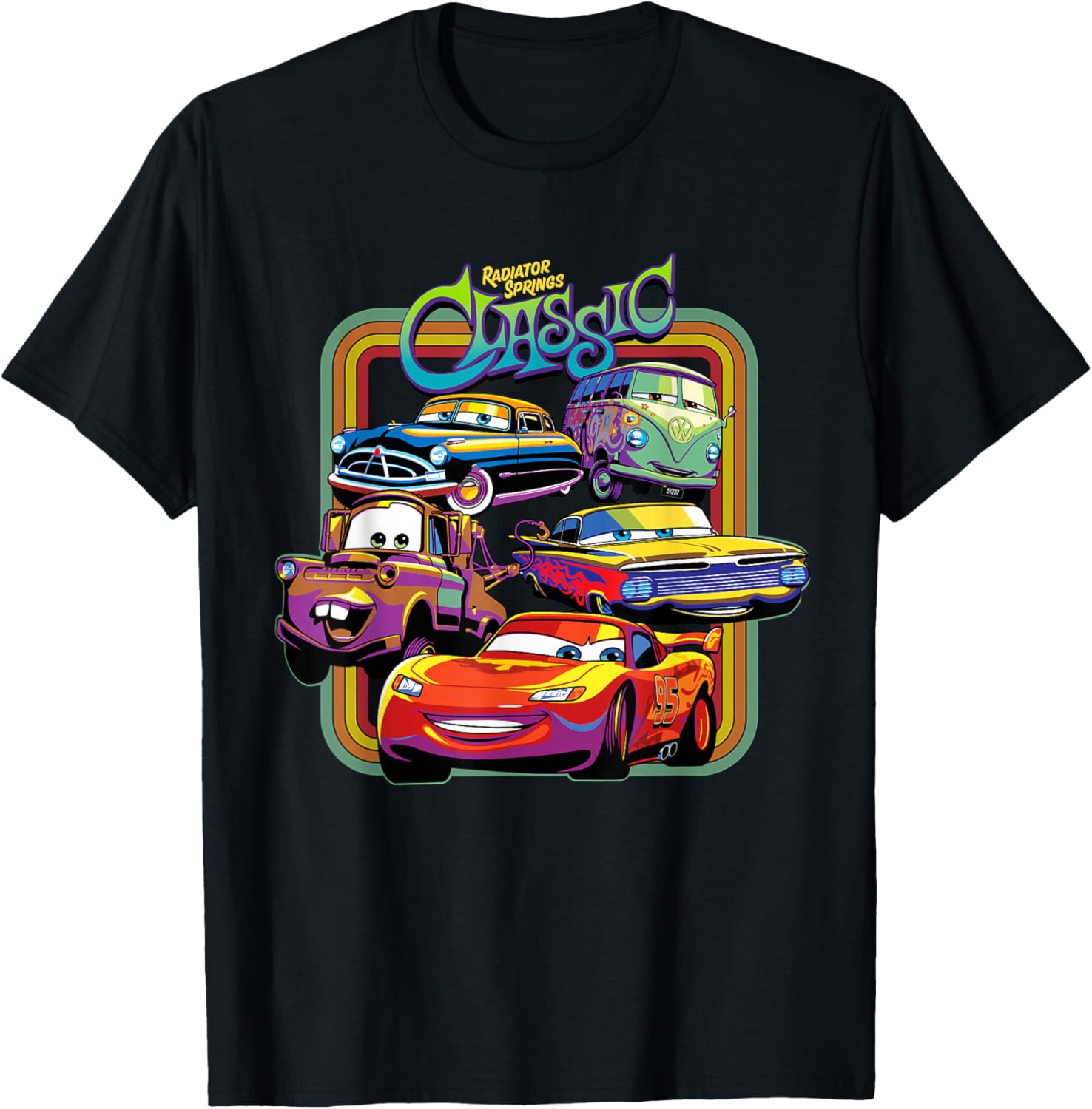 Disney PIXAR Cars Radiator Springs Classic T-Shirt for Kids and Adults - 13