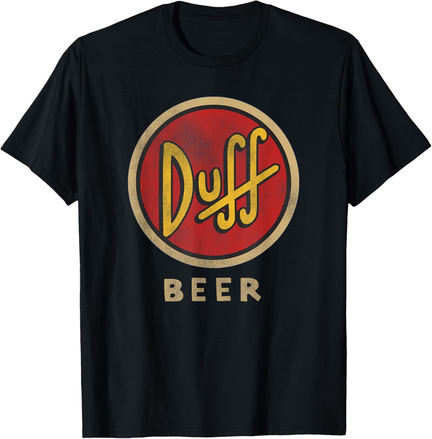 The Simpsons Duff Beer Circle Logo V2 T-Shirt for Fun Fans - 8