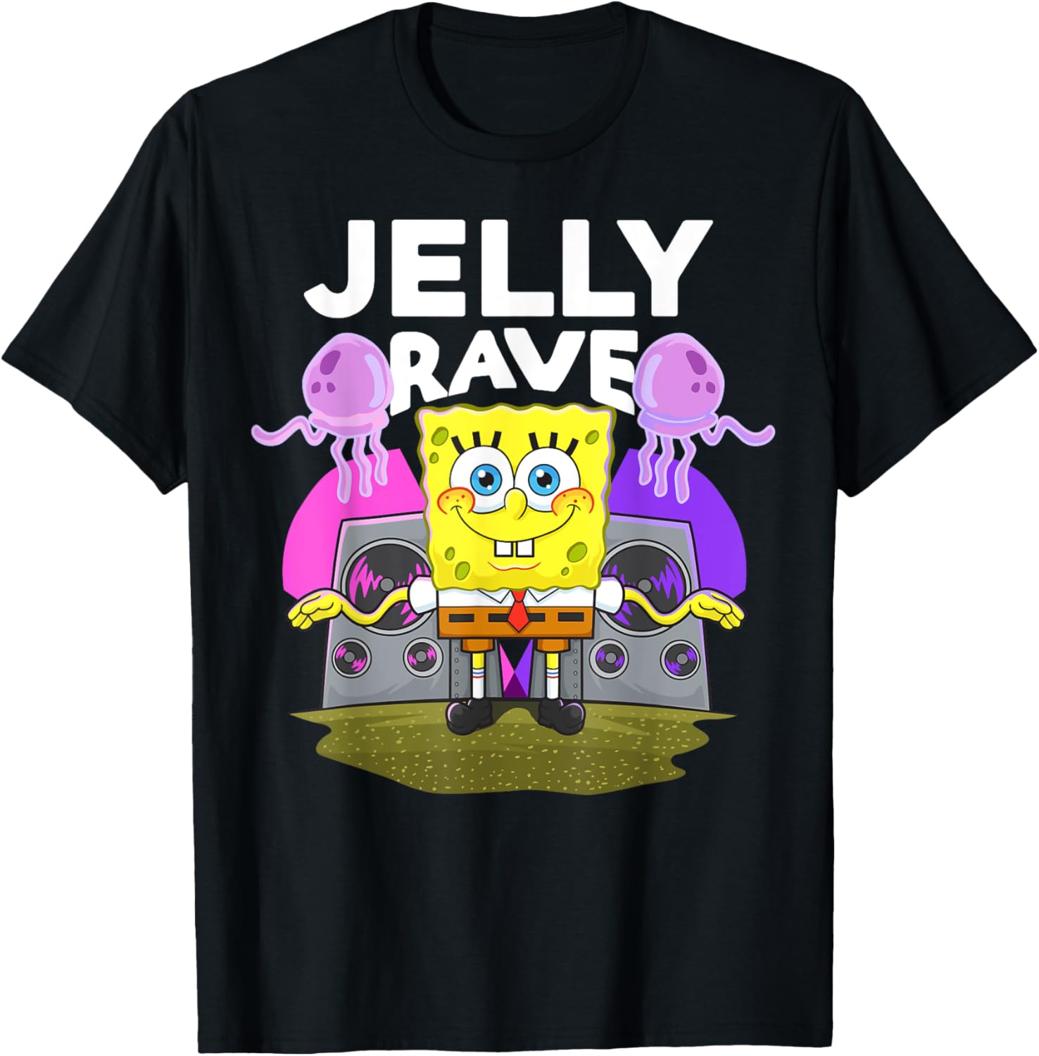 Mademark x SpongeBob SquarePants Jelly Jam Rave T-Shirt for Fun Lovers - 12