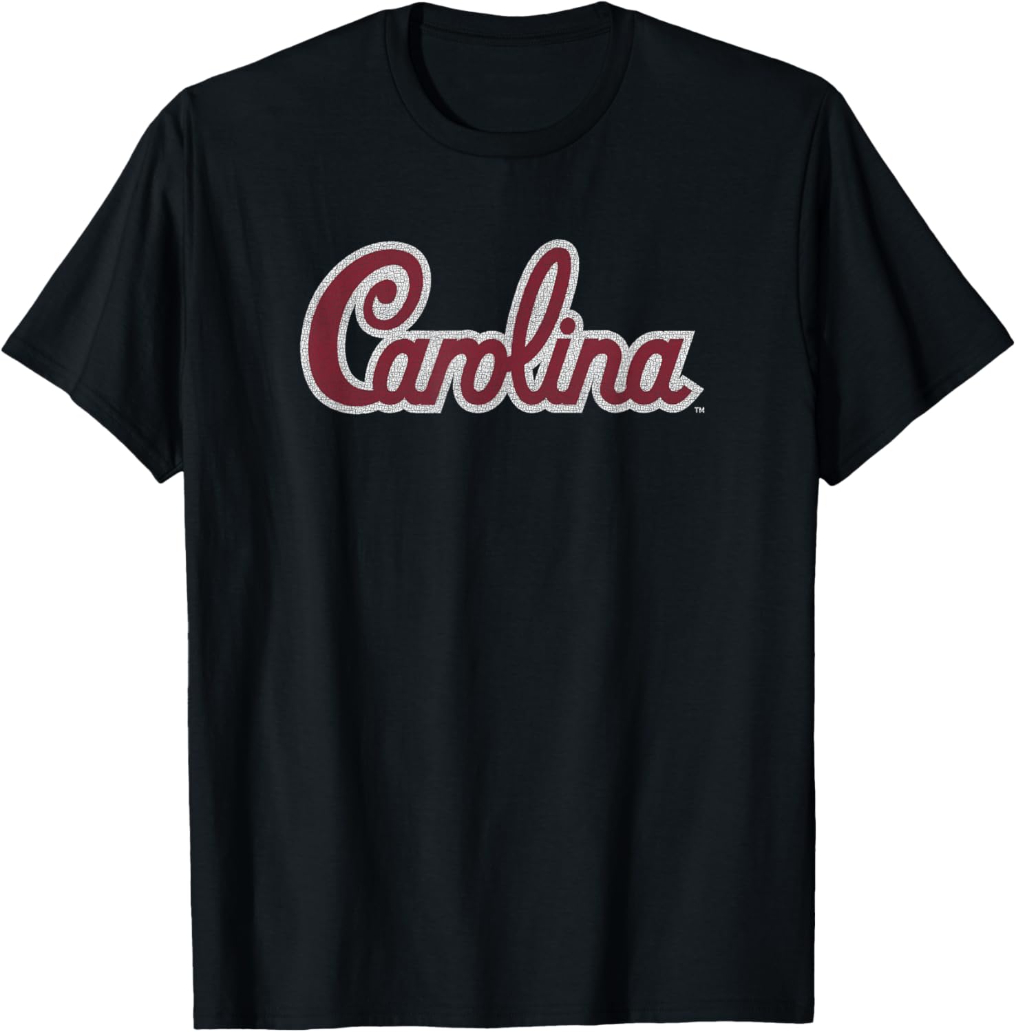 South Carolina Gamecocks Retro Cursive Black T-Shirt for Sports Fans - 1