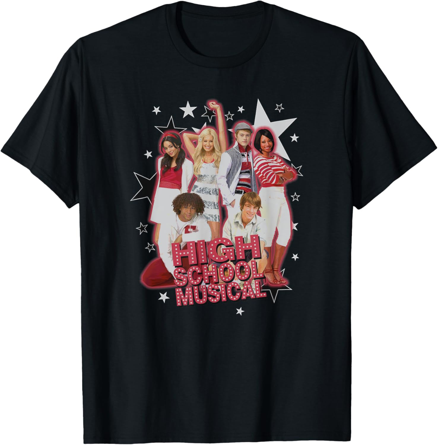 Disney High School Musical Vintage Group Shot T-Shirt for Fans - 2