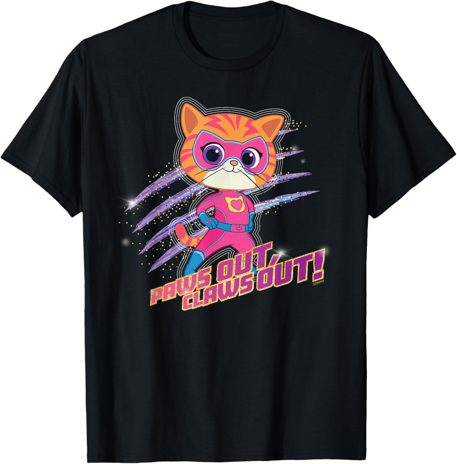 Disney Junior SuperKitties Ginny Paws Out Claws Out T-Shirt for Kids - 9