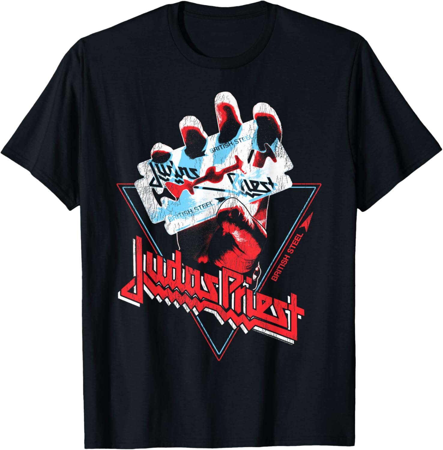 Judas Priest British Steel Graphic T-Shirt for Rock Music Fans - 1