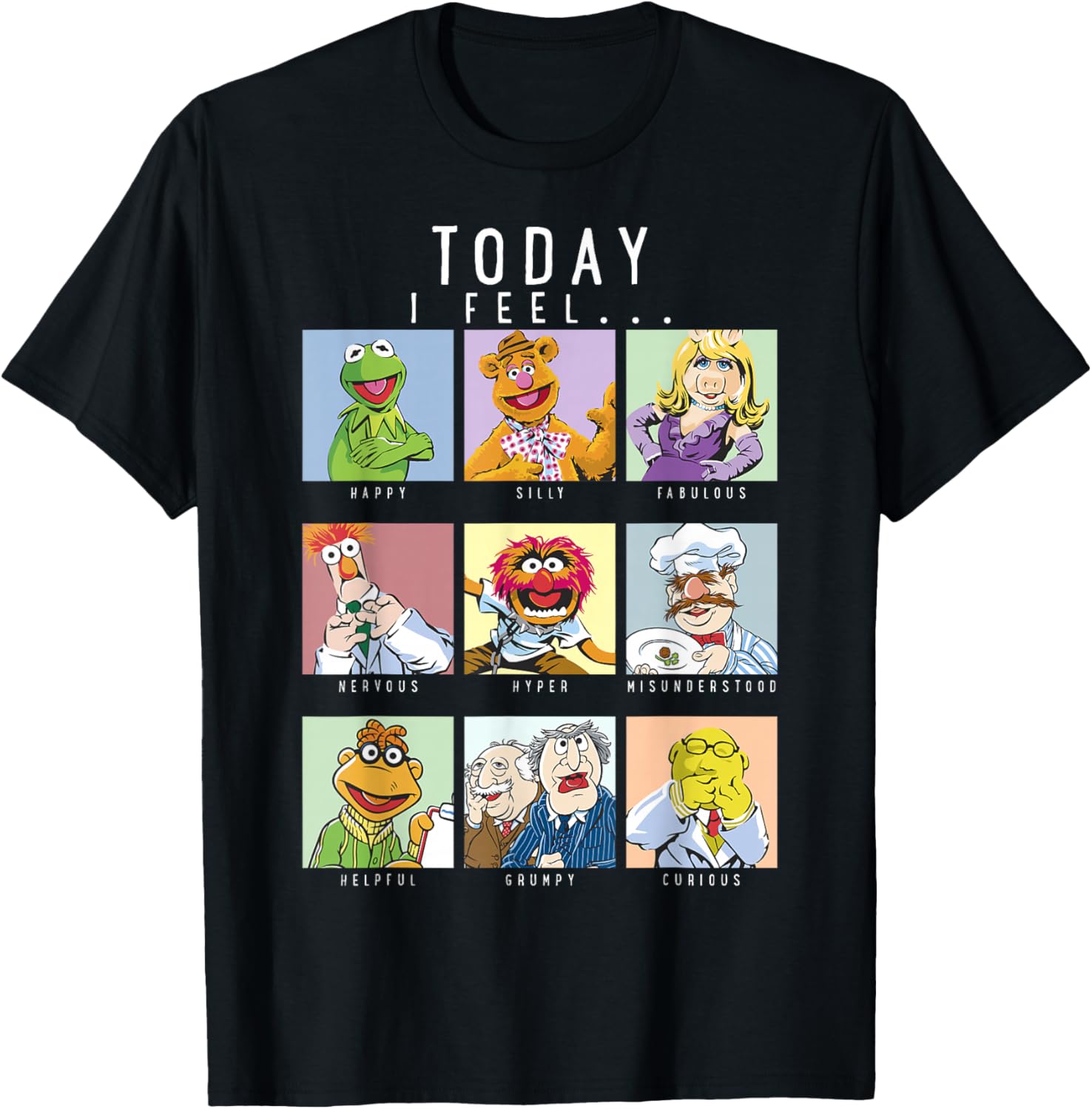 Disney The Muppets Today I Feel Portraits T-Shirt for Fun & Fashion - 10