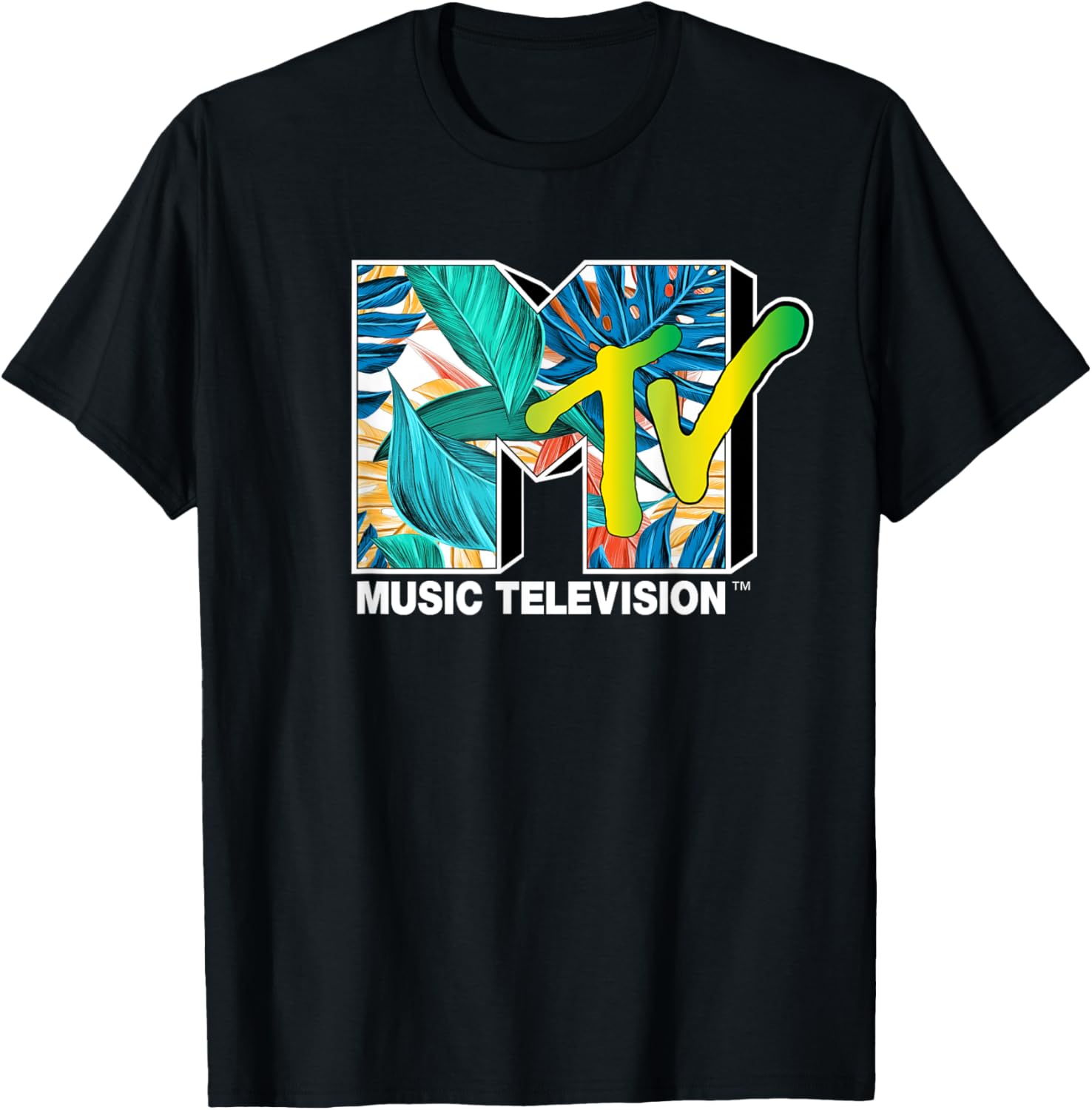 Mademark x MTV Tropical Plants T-Shirt for Stylish Comfort and Vibe - 12
