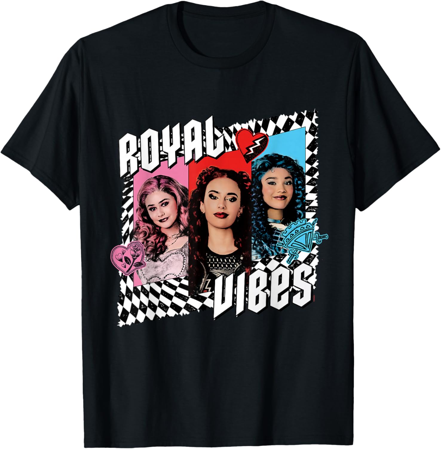 Disney Descendants 4 Trio Royal Vibes T-Shirt for Kids and Teens - 16