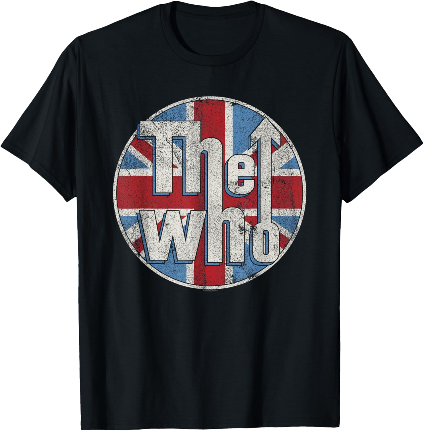 The Who Distressed Union Jack Circle Logo Short Sleeve T-Shirt - 1