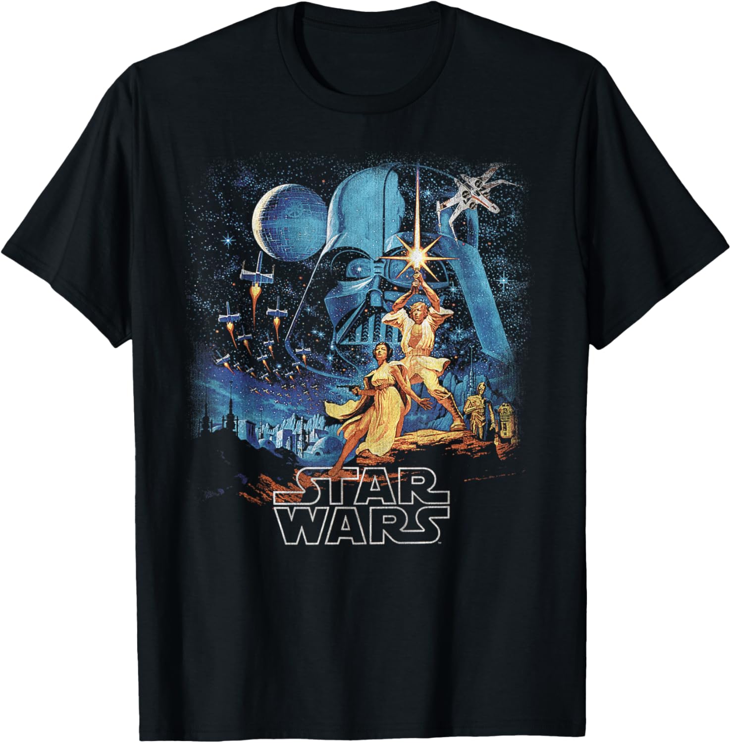 Star Wars A New Hope Retro Vintage Tee for Fans of Disney Plus - 12