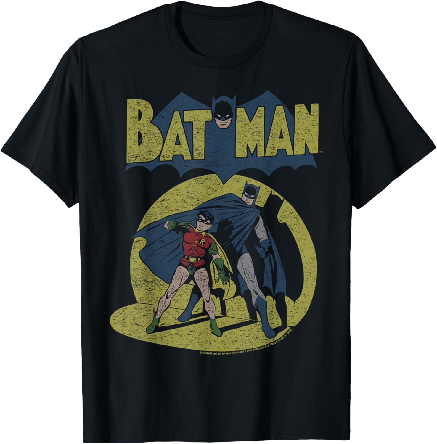 DC Comics Batman Vintage Spotlight T-Shirt for Fans of Classic Style - 3