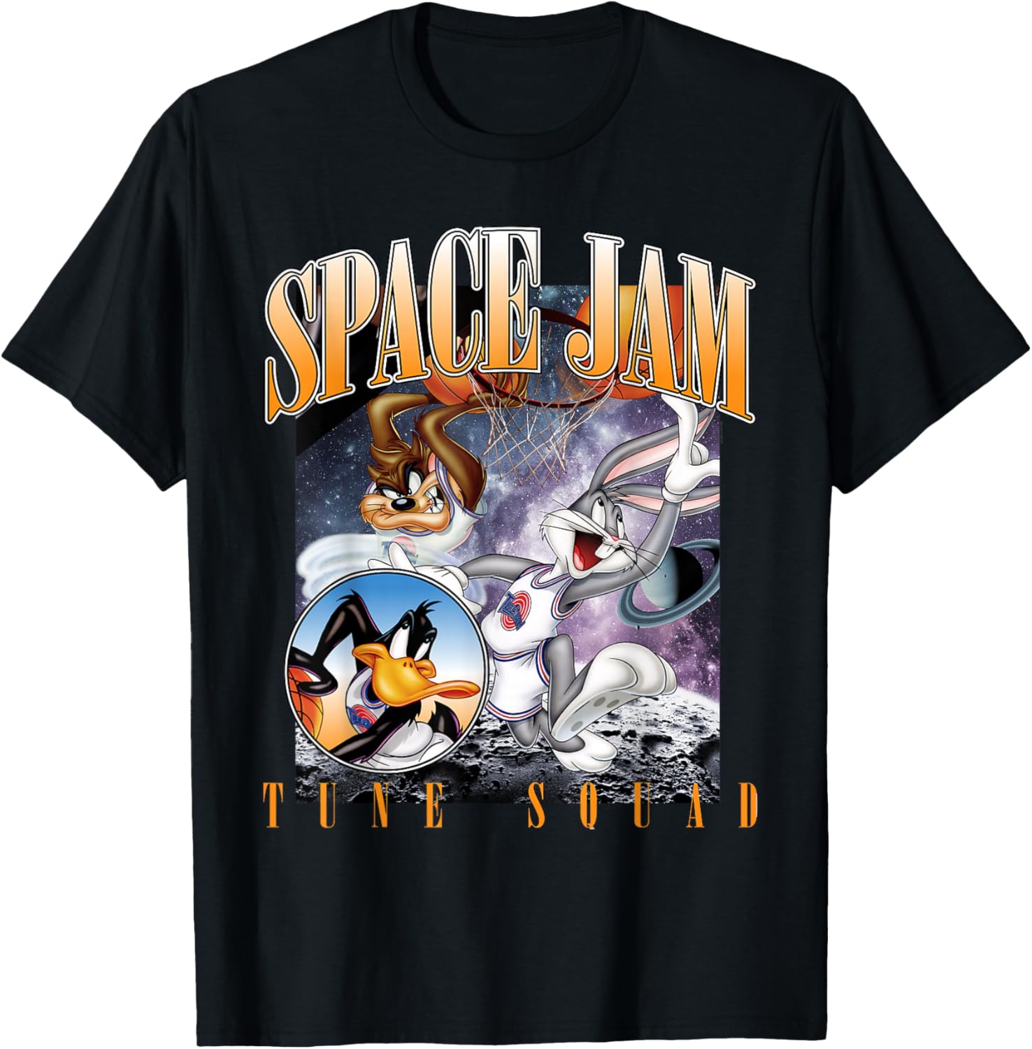 Vintage Space Jam Tune Squad T-Shirt for Fans of Classic Basketball Style - 11