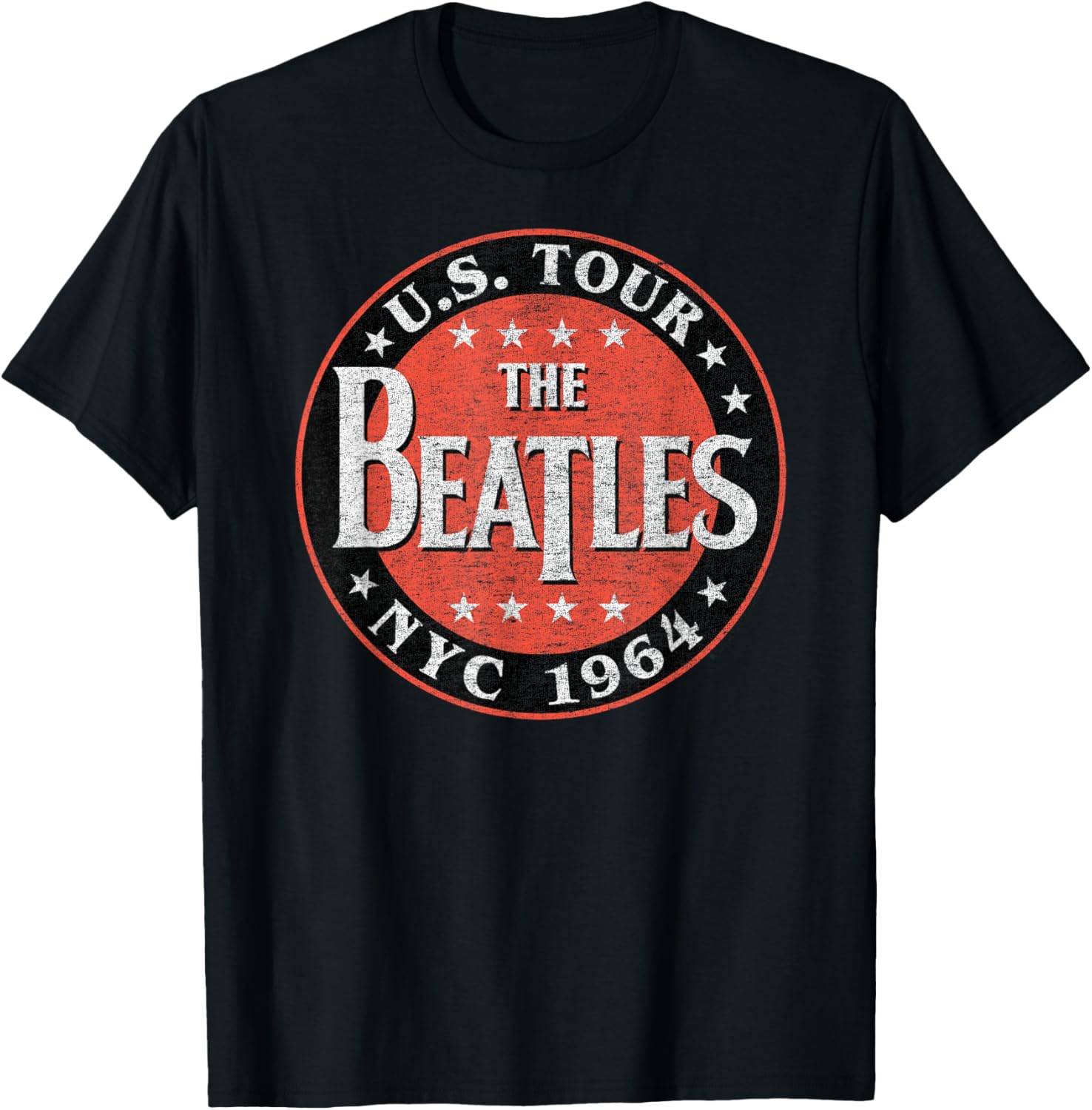 Beatles NYC 1964 Short Sleeve T-Shirt for Fans of Classic Rock Fashion - 8