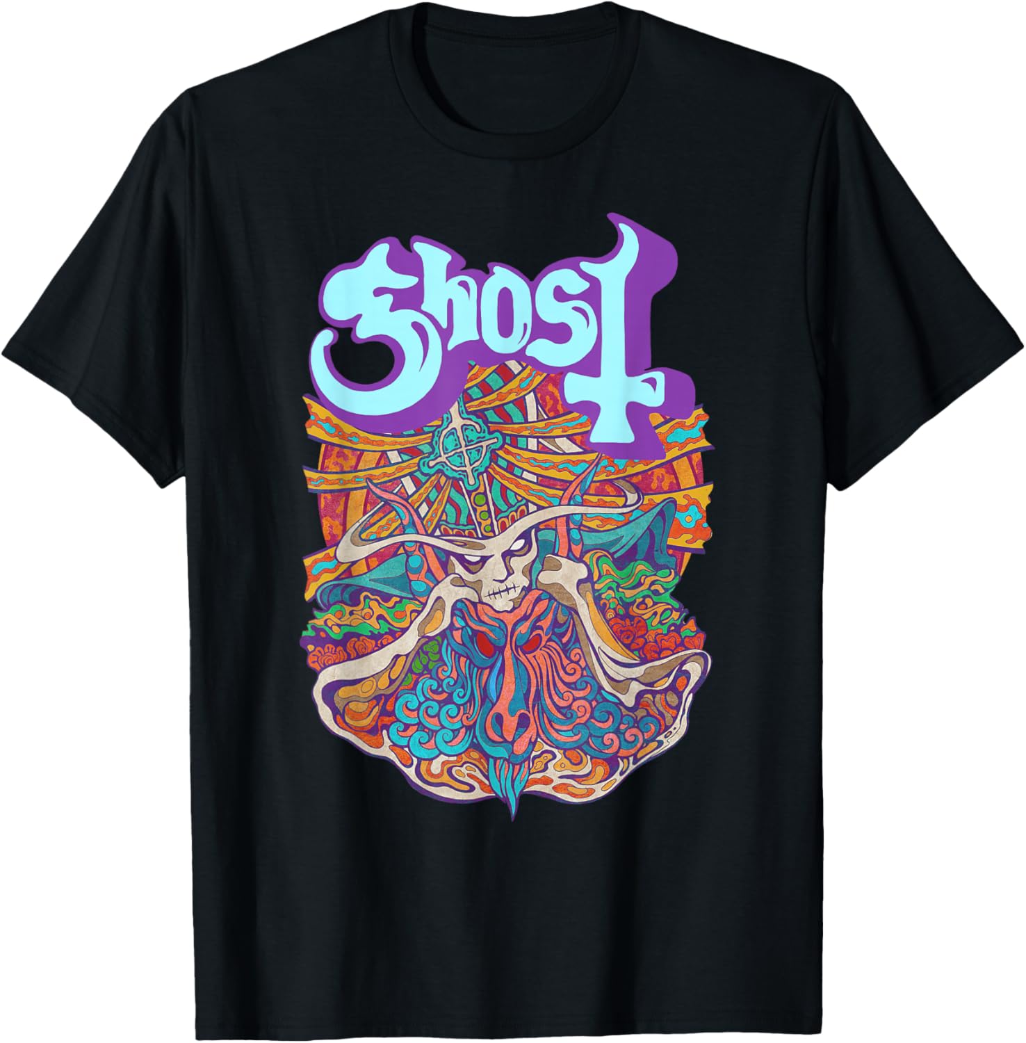Ghost Seven Inches of Satanic Panic T-Shirt for Music Fans and Collectors - 1