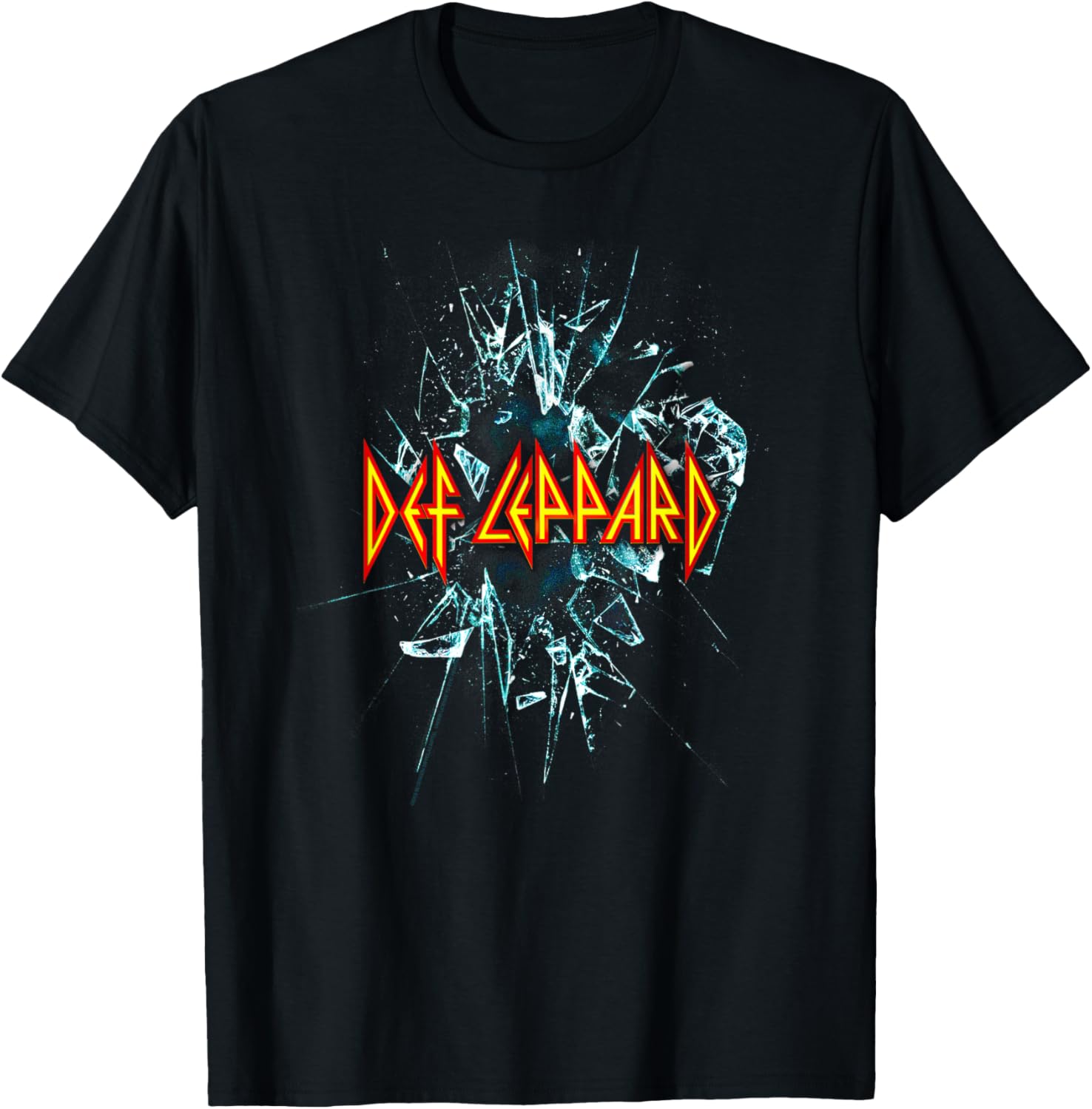 Def Leppard Classic Black Album T-Shirt for Adults - 100% Cotton Tee - 1