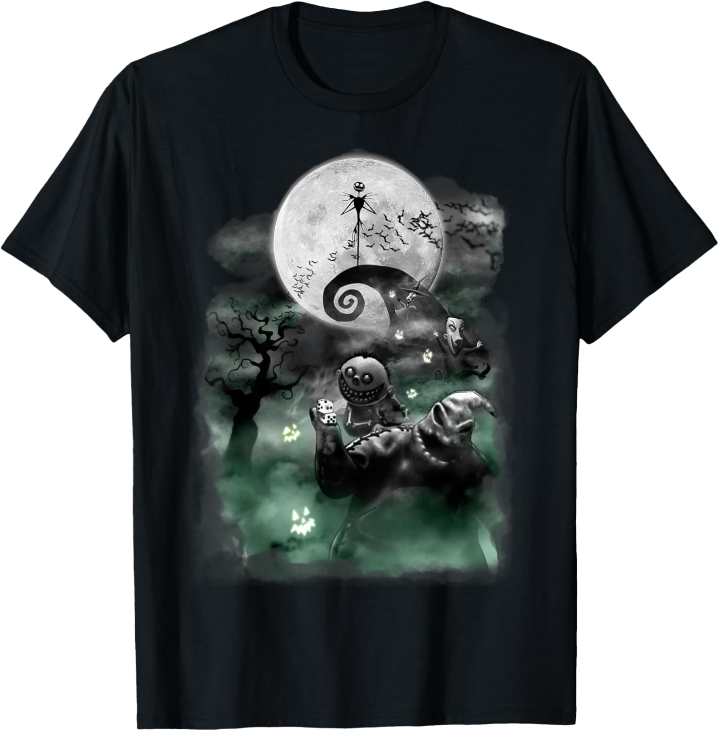 Disney Nightmare Before Christmas Haunted Scene T-Shirt for Fans - 5