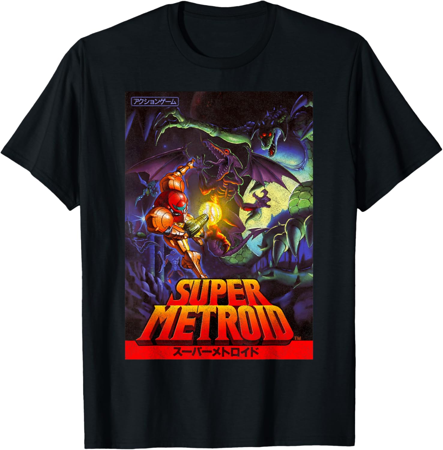 Samus Super Metroid T-Shirt for Fans of Nintendo Gaming Adventure - 1