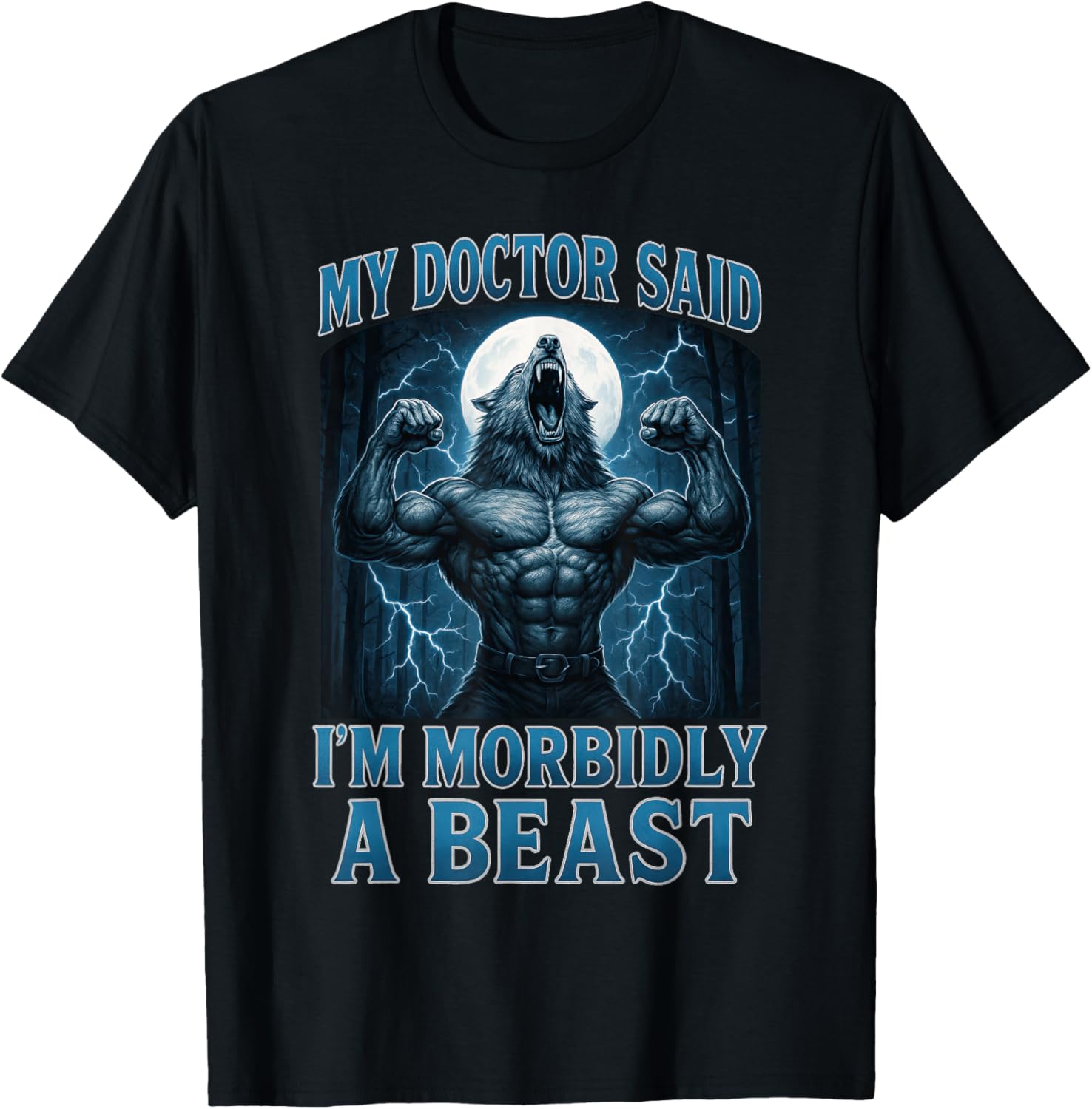 Funny Alpha Wolf Beast Meme Graphic Tee for Men, Women, and Teens - 14
