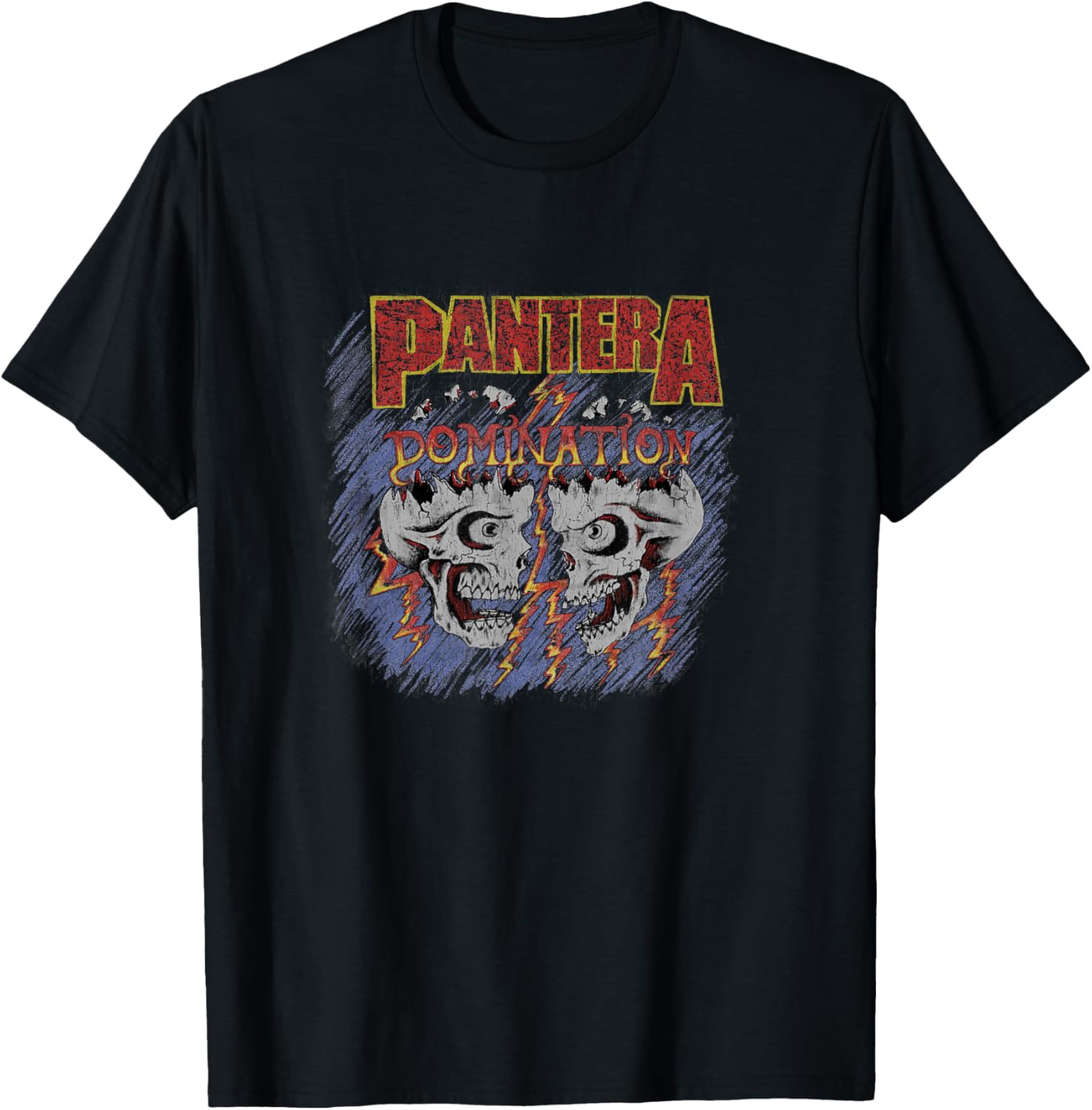 Pantera Official Domination Black T-Shirt Unisex Adults Classic Fit - 1