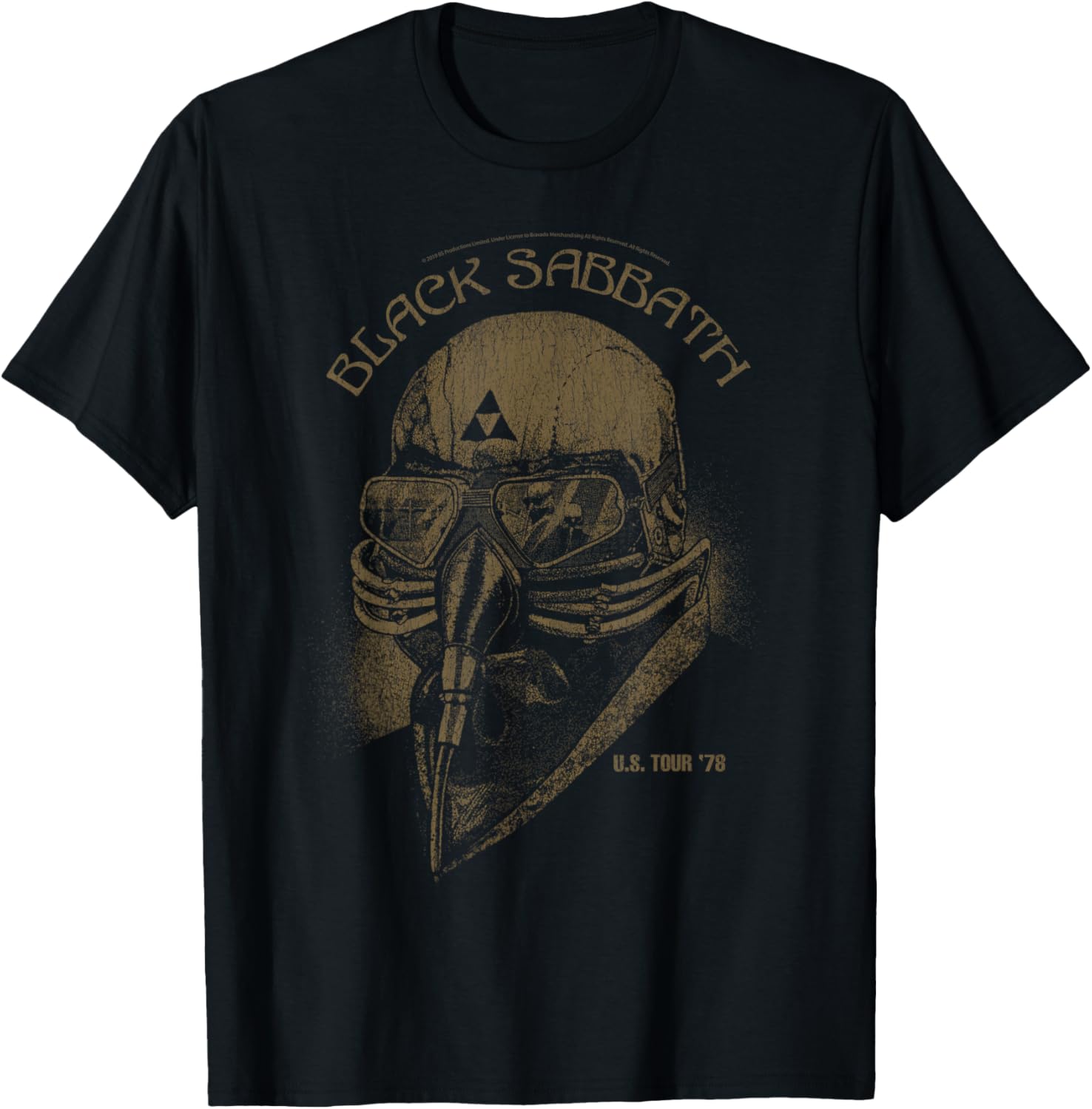 Black Sabbath Official 1978 U.S. Tour T-Shirt for Music Fans and Collectors - 1
