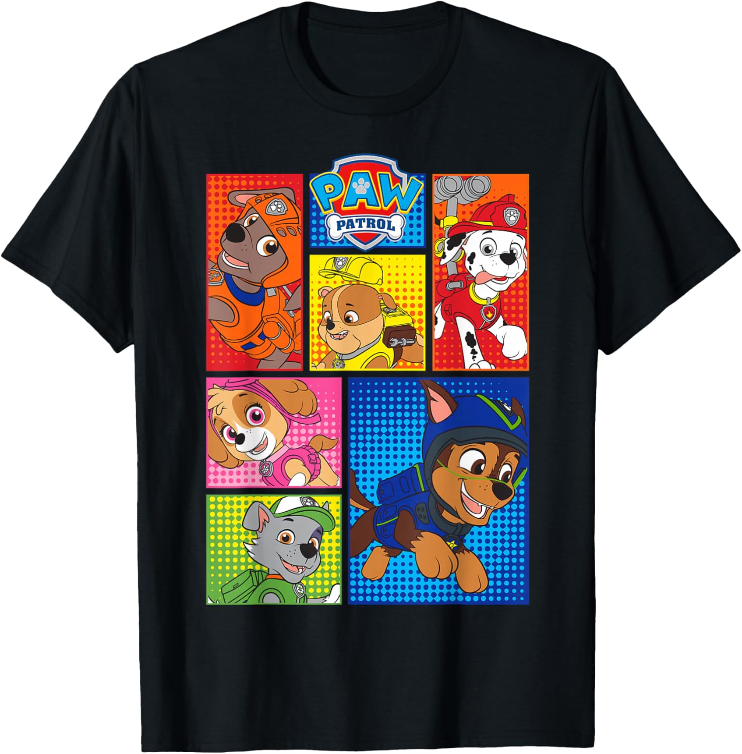 Adorable Paw Patrol Pup Shapes T-Shirt for Kids - Fun and Stylish Apparel - 3