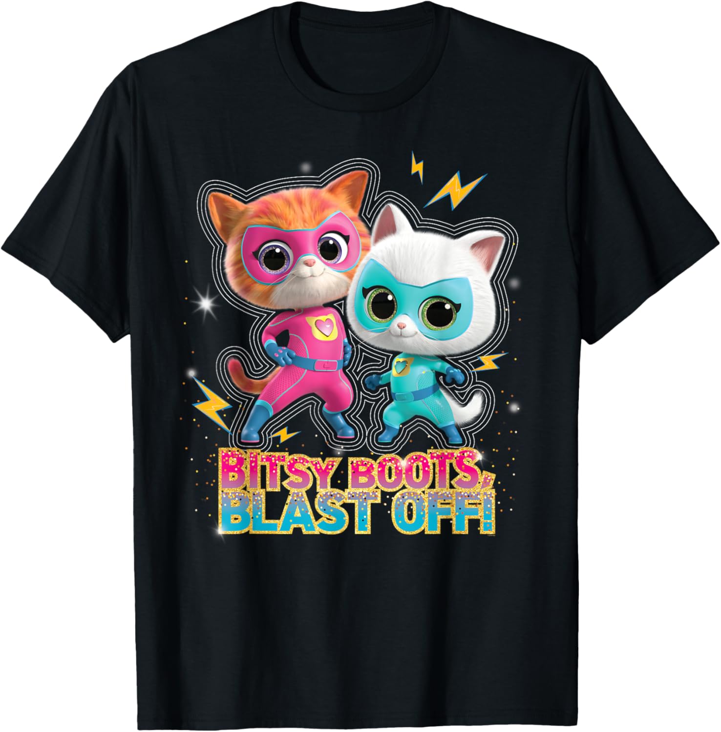 Disney Junior SuperKitties Ginny and Bitsy Blast Off T-Shirt for Kids - 10