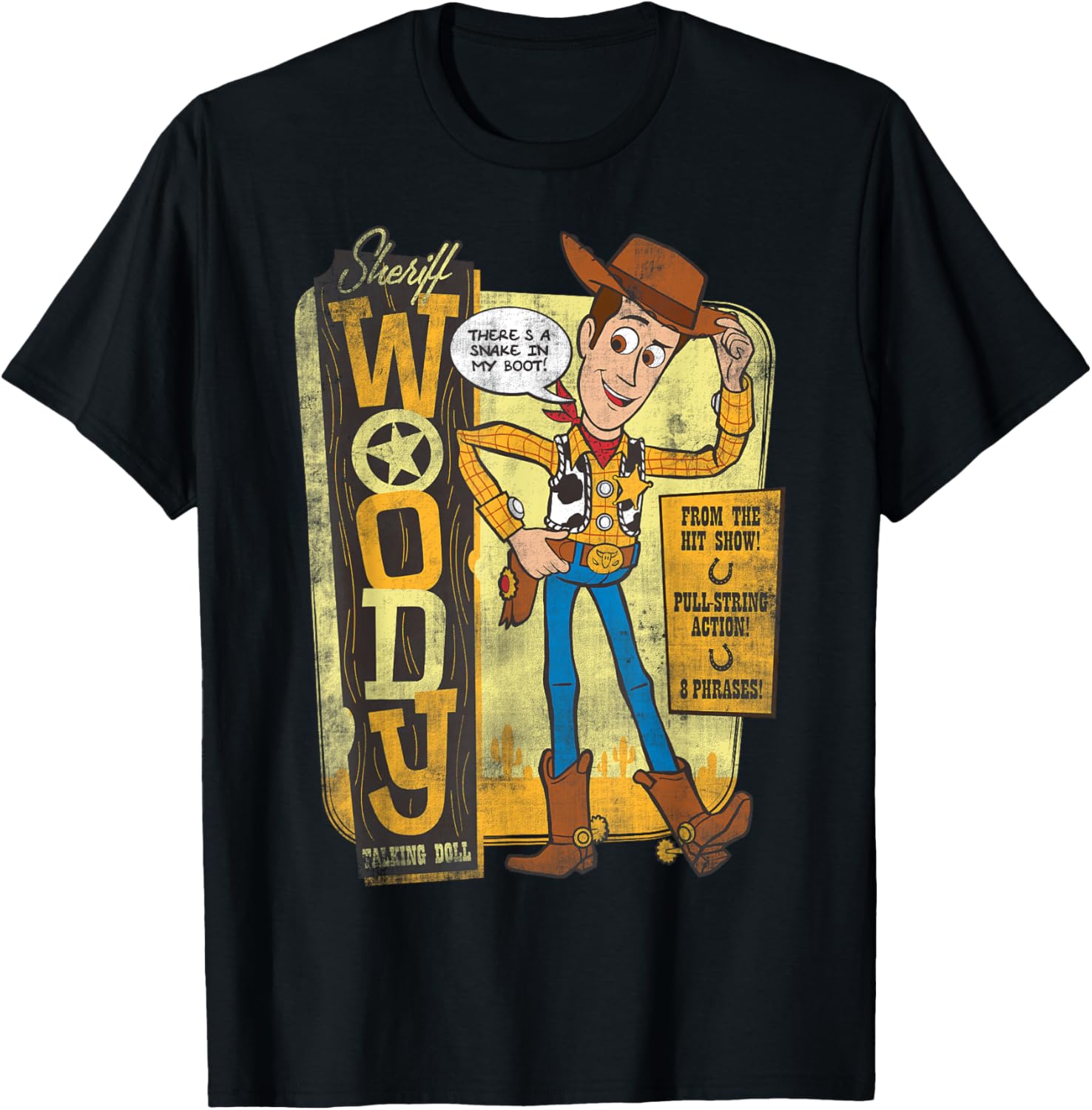 Disney Pixar Toy Story Sheriff Woody Talking Doll T-Shirt for Kids - 10