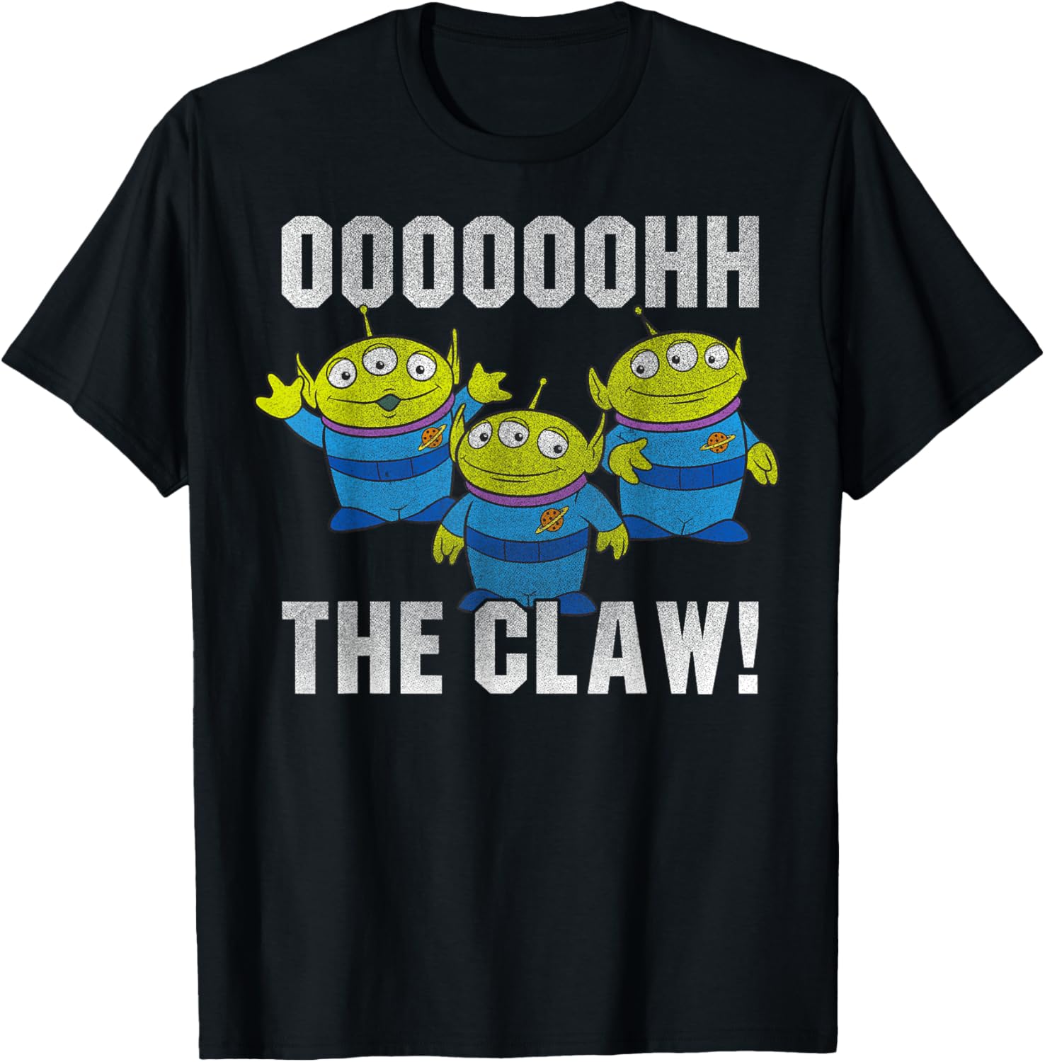 Disney Pixar Toy Story Alien Oooooh The Claw Distressed T-Shirt for Fans - 4