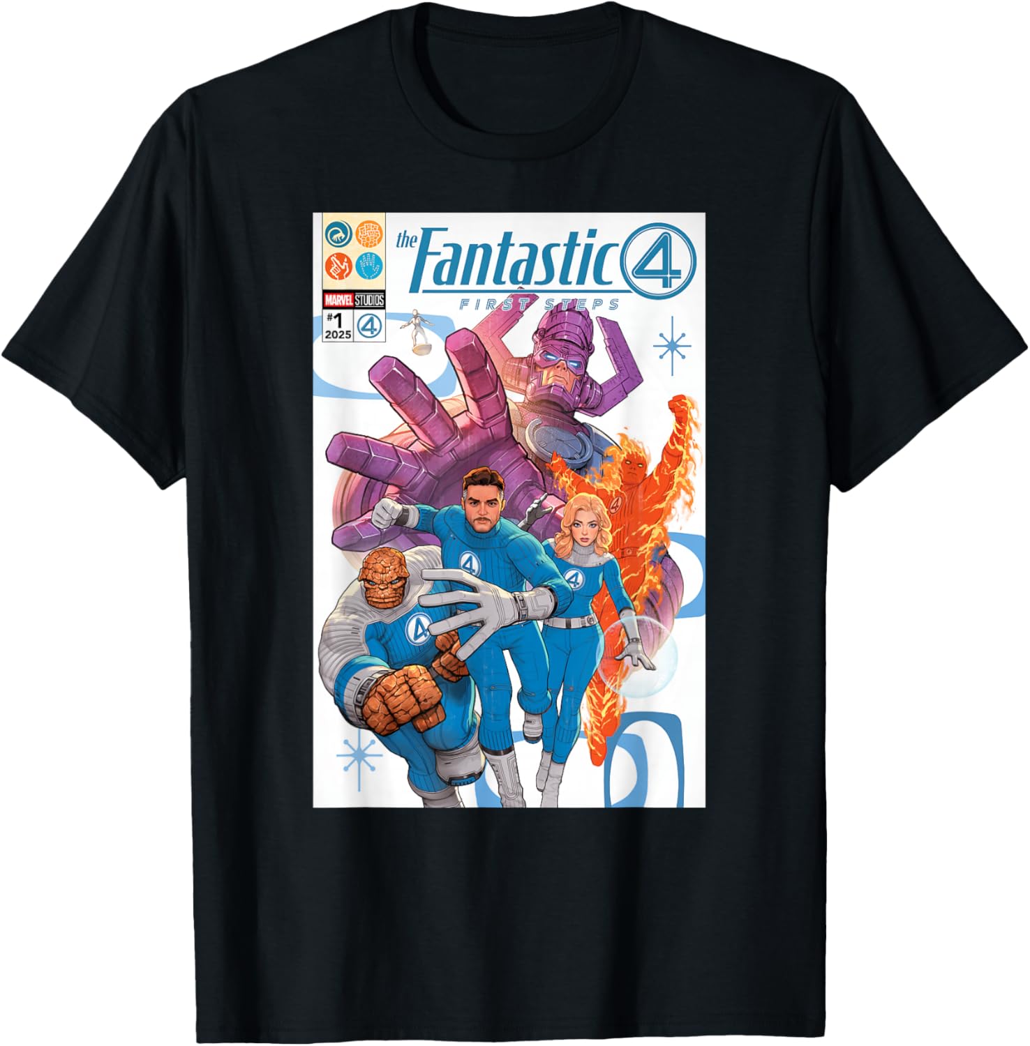 Marvel Fantastic Four Comic Book Cover Art T-Shirt for Fans and Collectors - 19