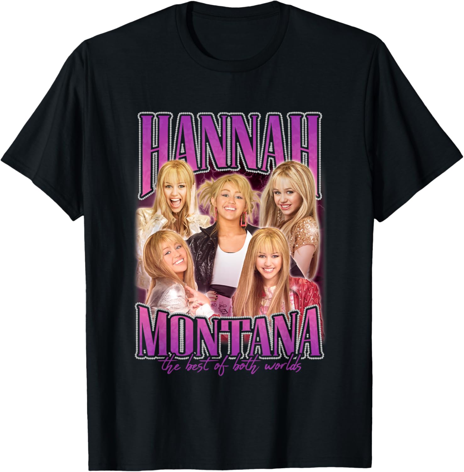 Disney Hannah Montana Popstar Collage T-Shirt for Fans of All Ages - 11
