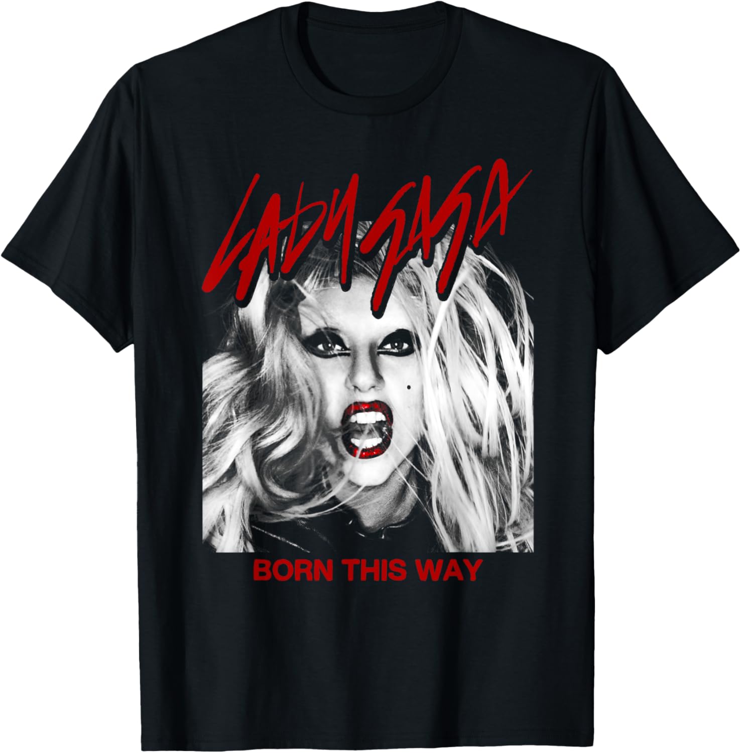 Official Lady Gaga Born This Way Cover T-Shirt for Fans and Collectors - 1