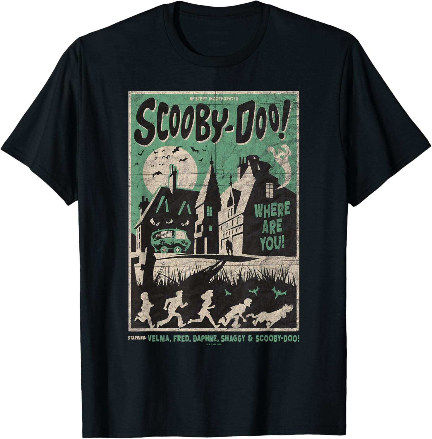 Scooby-Doo Mystery Incorporated Scary House Movie Poster T-Shirt - 2