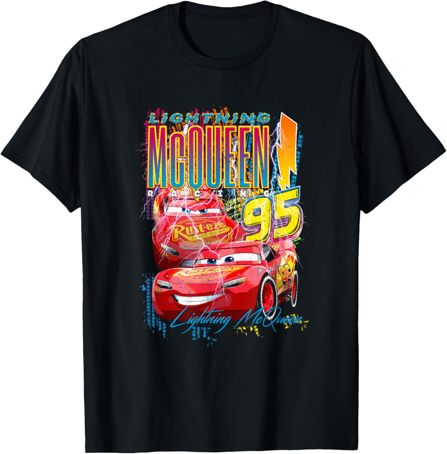 Lightning McQueen Racing Thunder T-Shirt - Disney Pixar Cars Apparel - 2