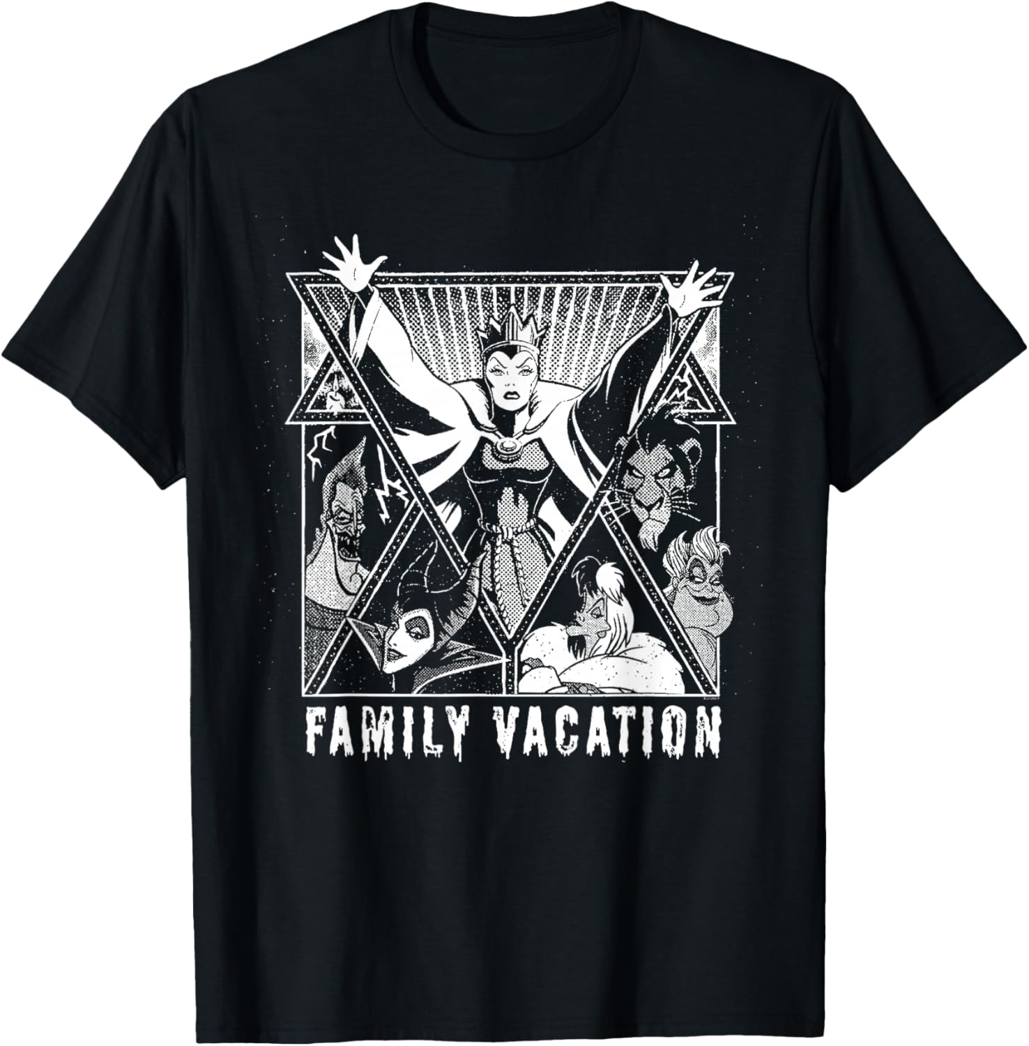 Disney Villains Family Vacation Graphic T-Shirt for Fun Travel Adventures - 1