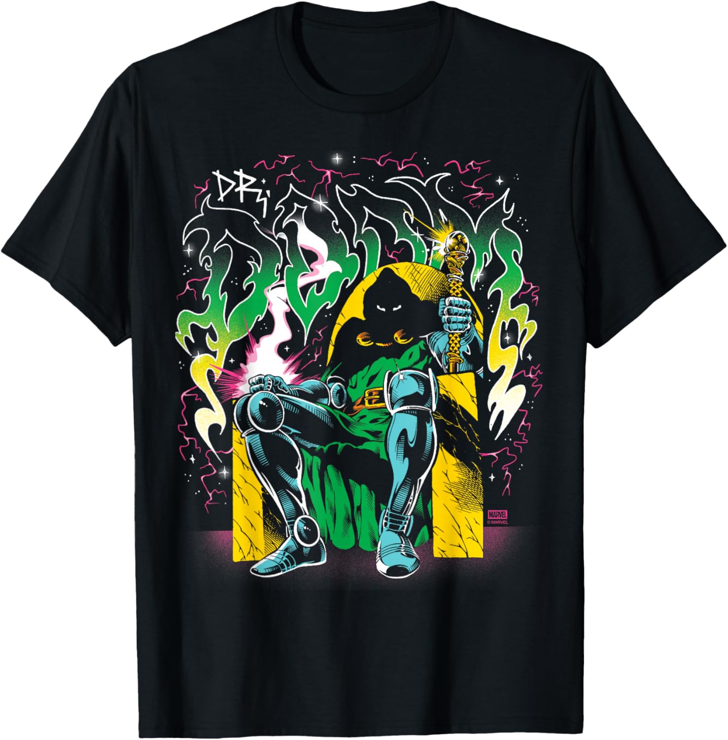 Fantastic Four Dr. Doom Metal T-Shirt for Marvel Fans and Collectors - 2