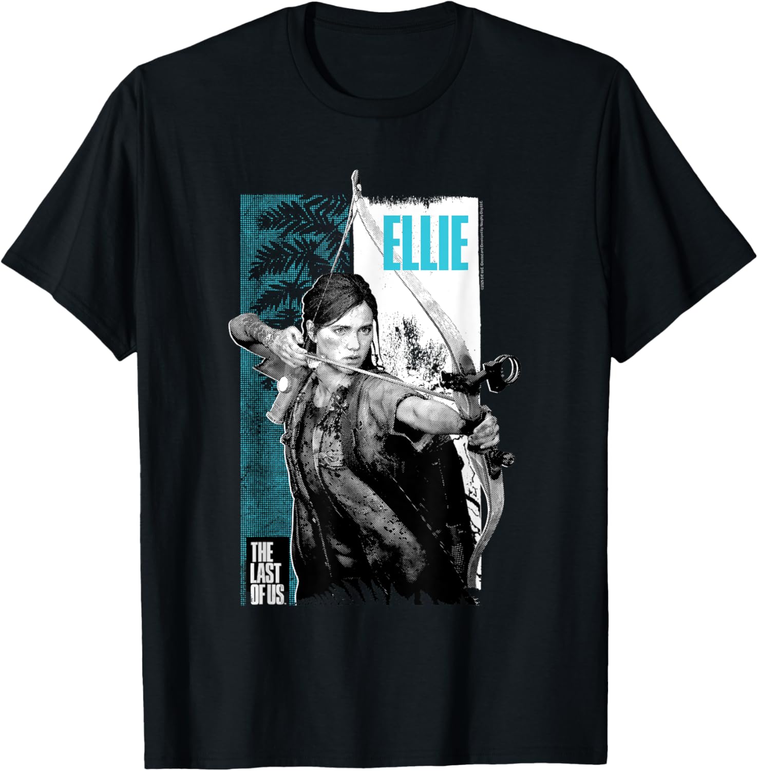 The Last of Us Ellie Bow and Arrow Leaves T-Shirt for Gamers - 3