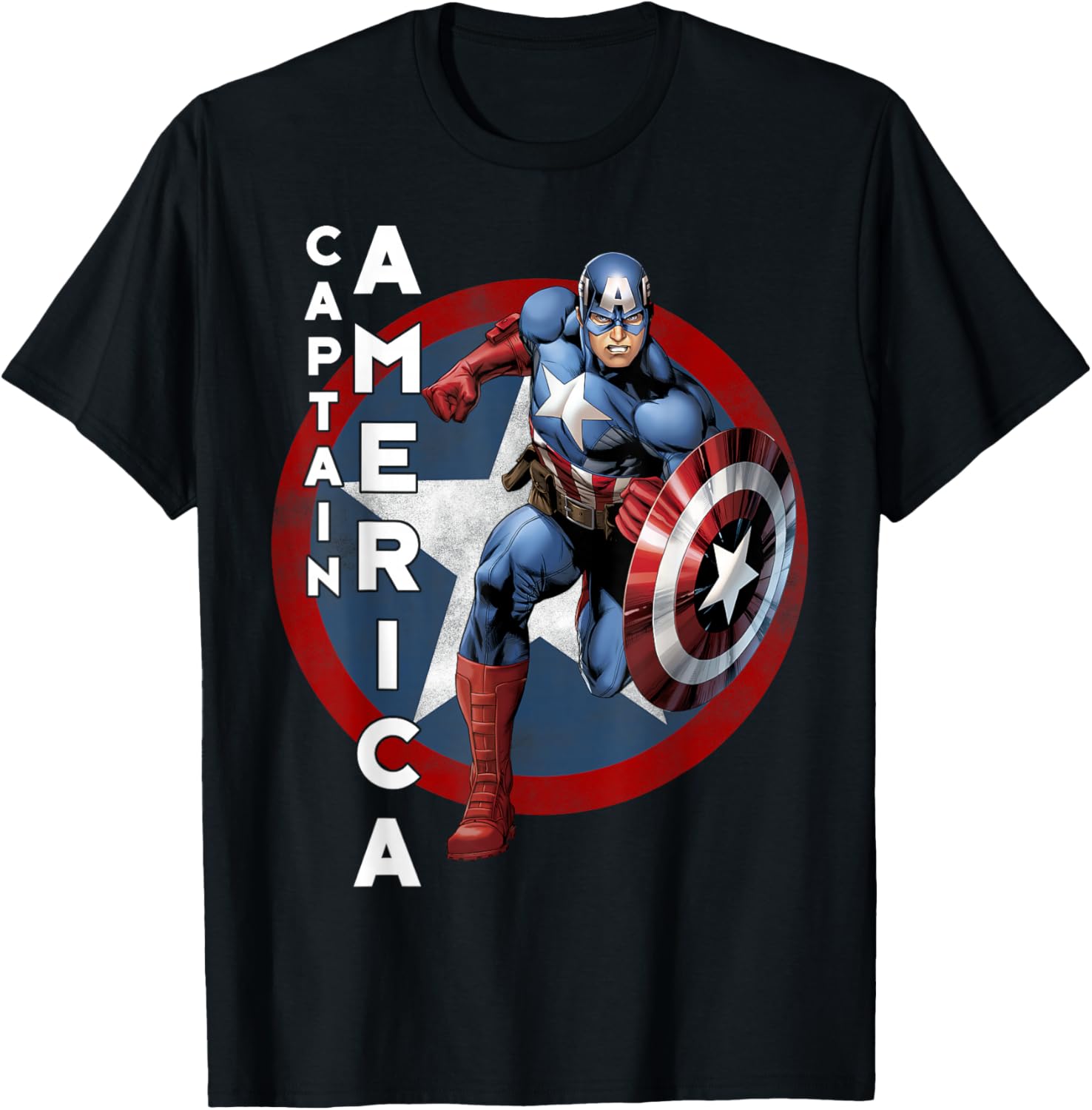 Vintage Captain America T-Shirt Marvel Avengers Icon for Fans and Collectors - 3
