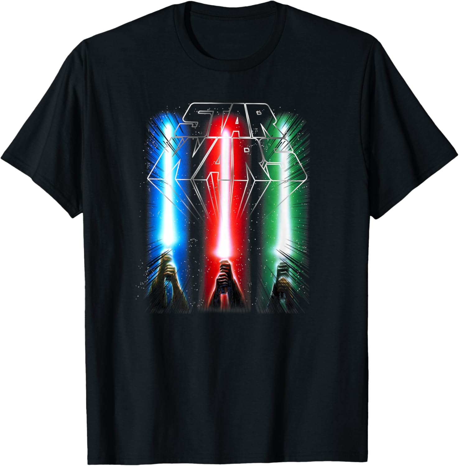 Star Wars Jedi Force Logo T-Shirt with Epic Lightsabers Design - 2