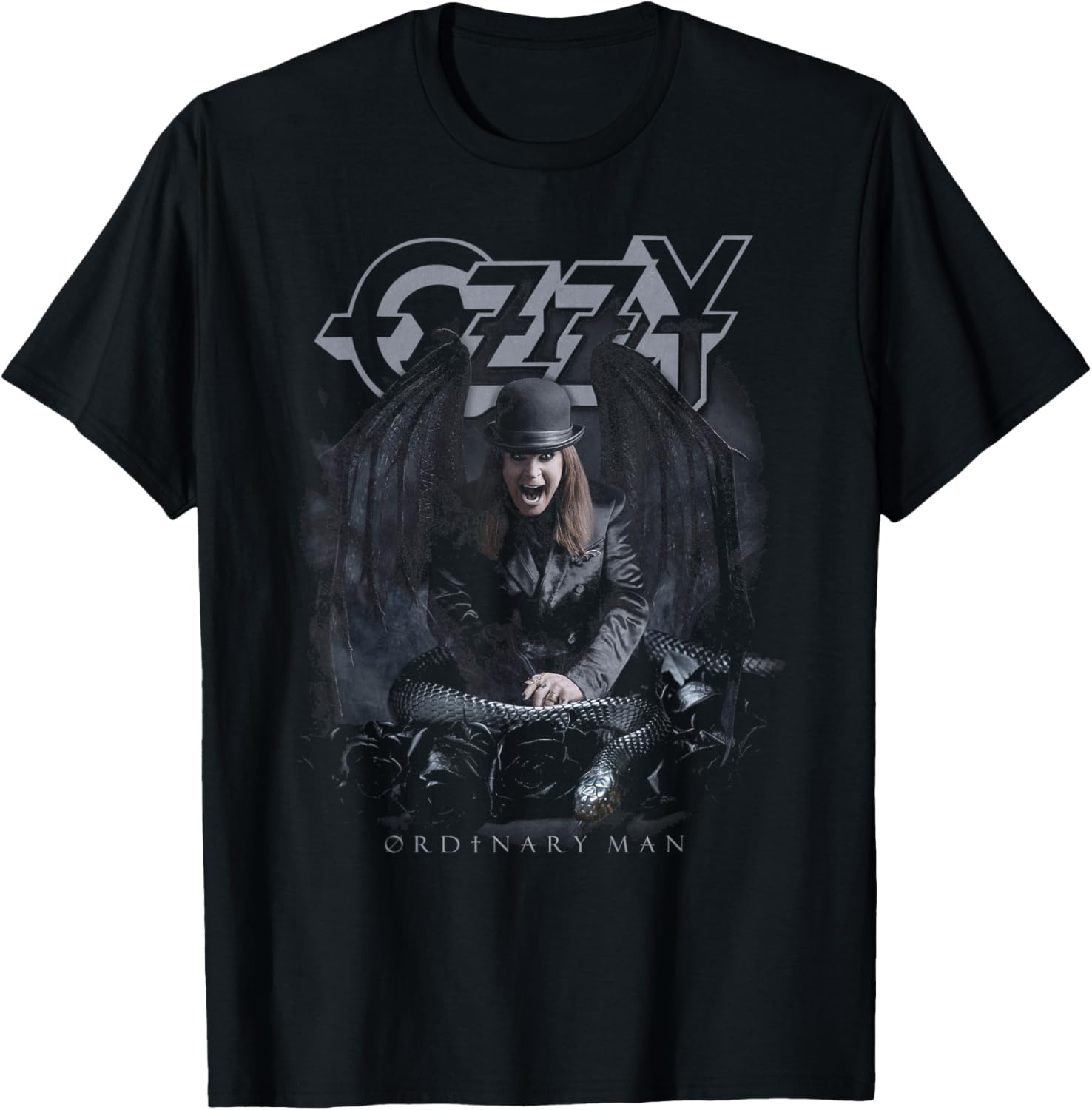 Ozzy Osbourne Ordinary Man Snakes T-Shirt for Rock Music Fans - 1