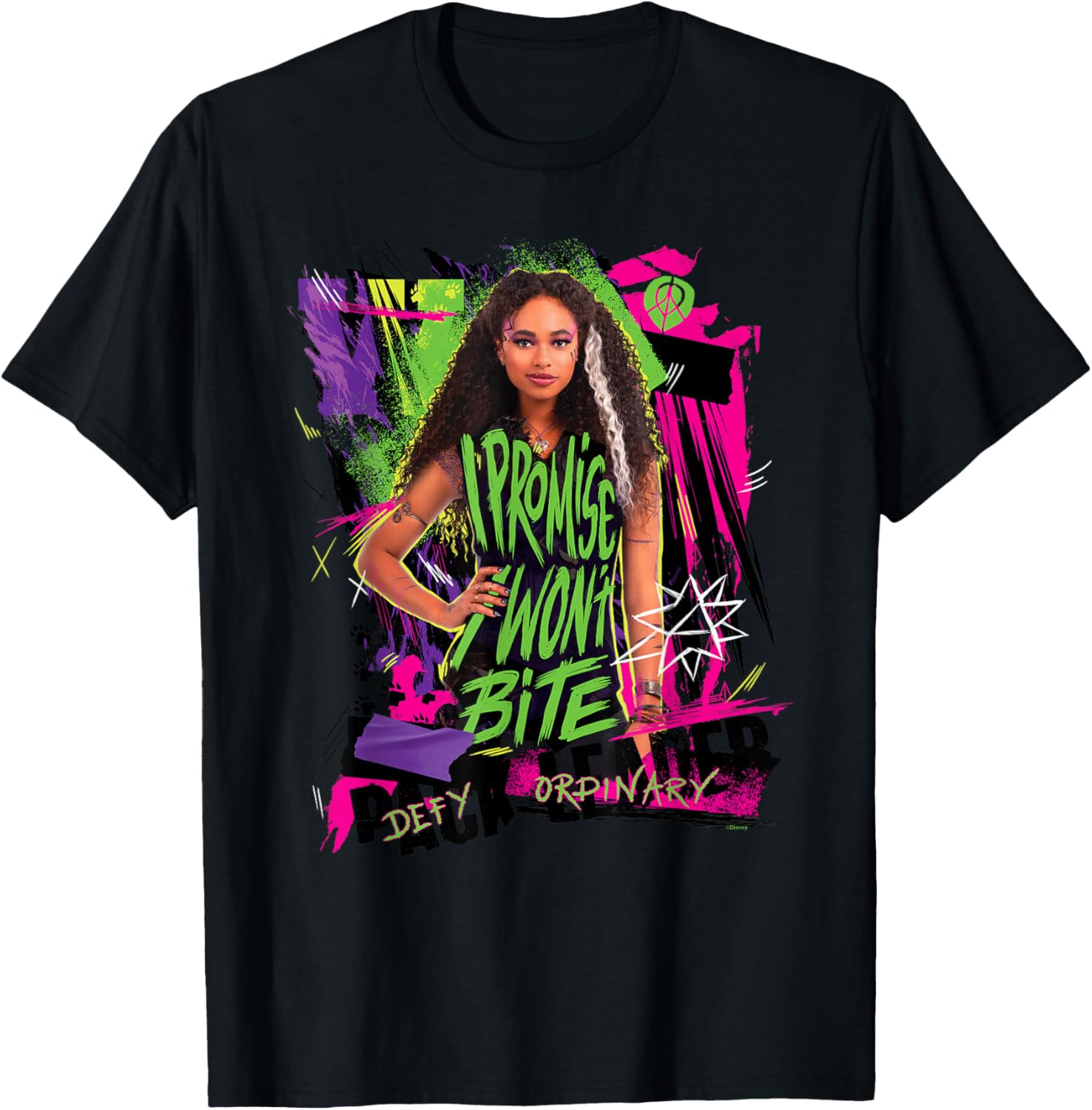 Disney Channel Zombies 3 Willa I Promise I Won’t Bite T-Shirt for Kids - 3