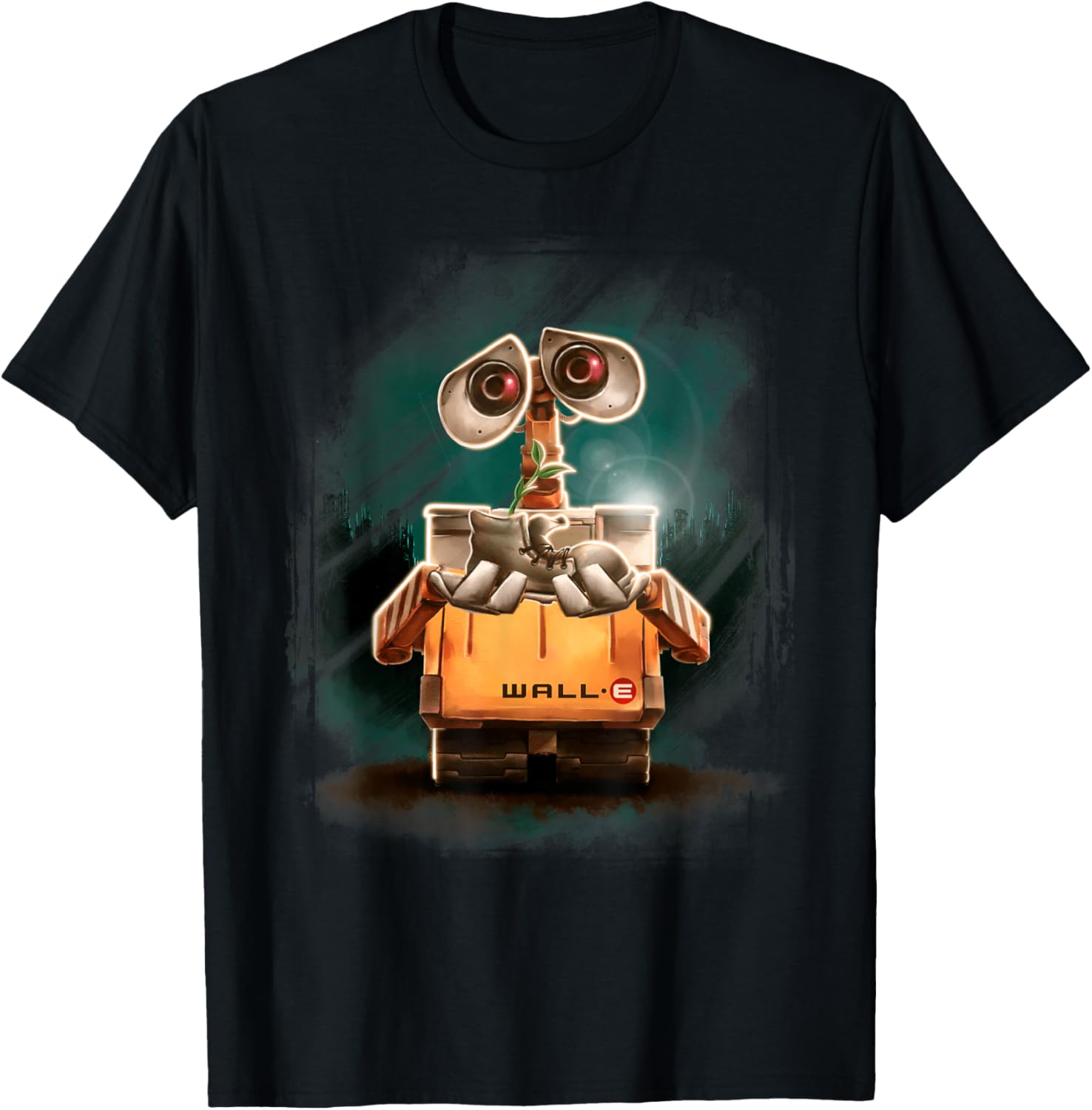 Disney Pixar Wall-E Plant Shoe Night Graphic T-Shirt for Fans - 2