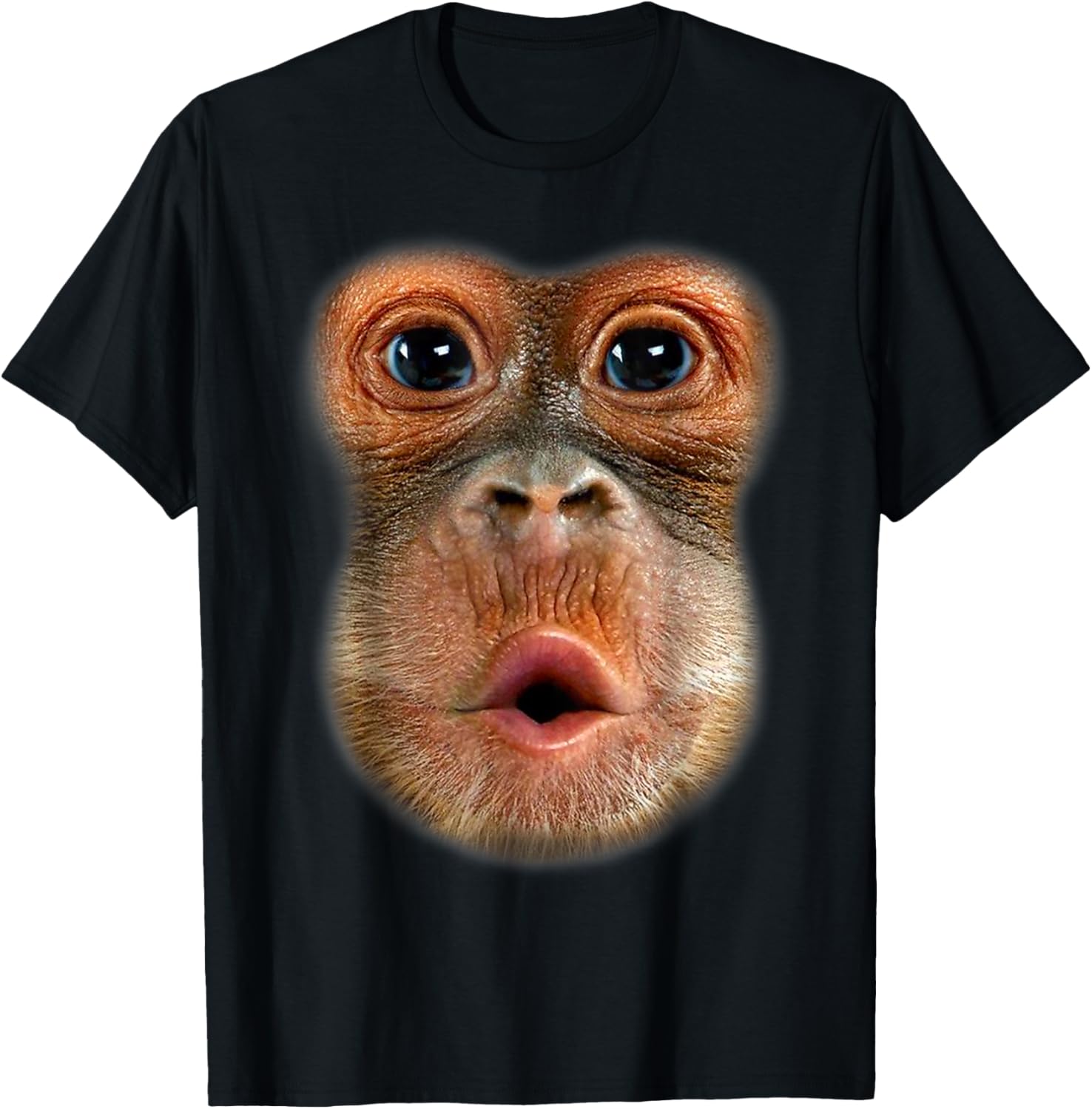Funny Monkey Face Halloween Costume T-Shirt for Men and Women - 1