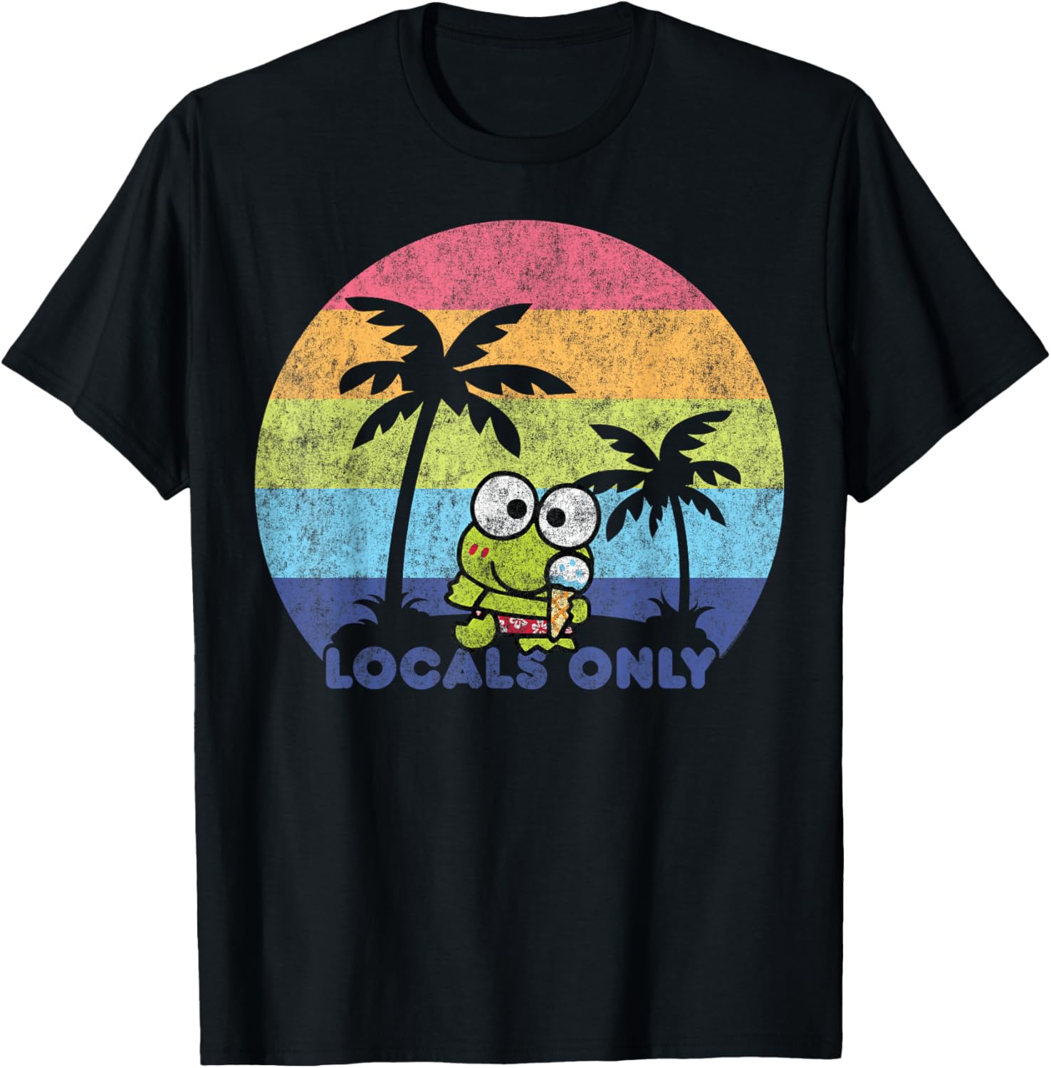 Keroppi Locals Only T-Shirt Fun Graphic Tee for Fashionable Fans - 13