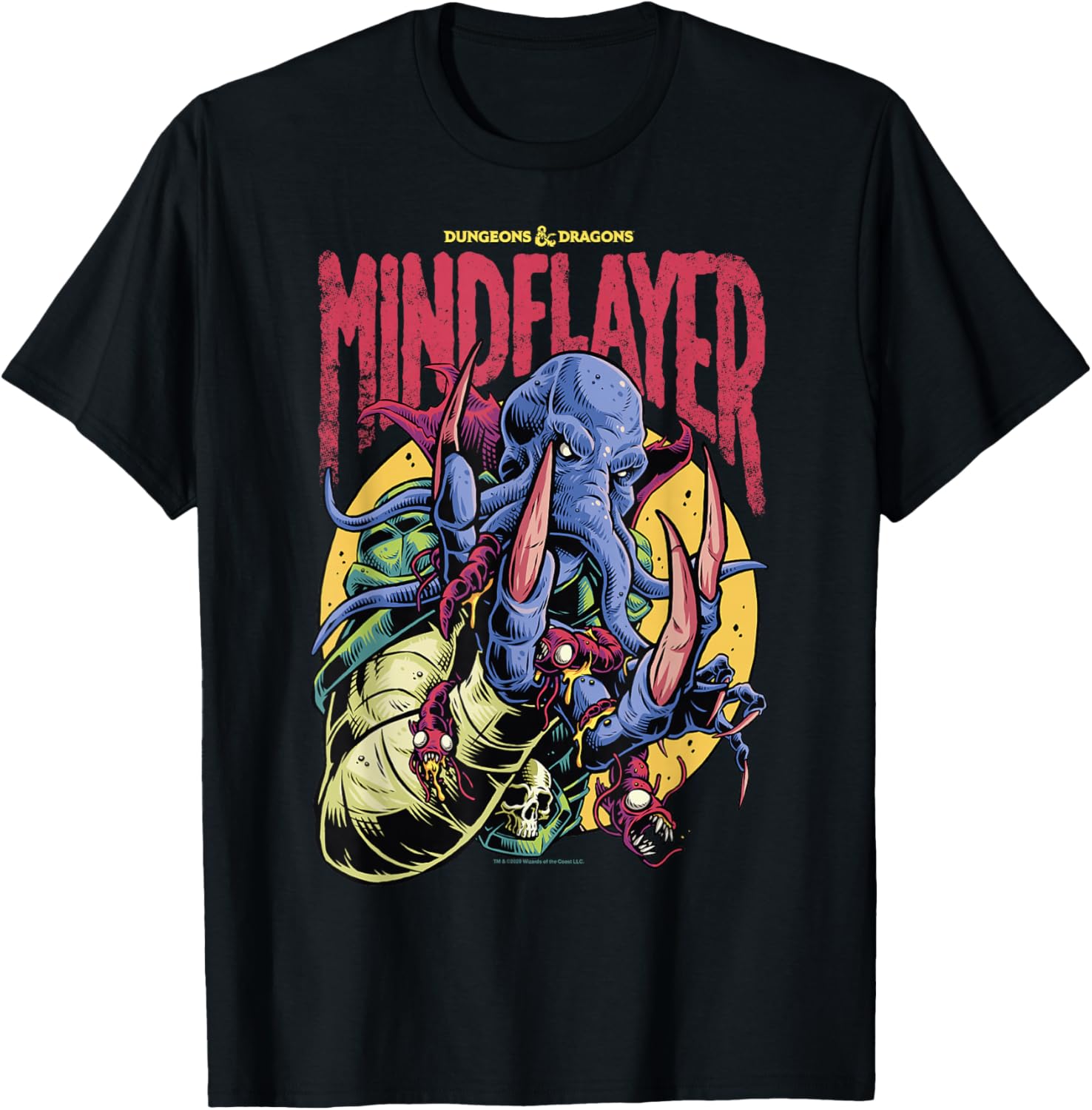 Dungeons and Dragons Mindflayer Logo T-Shirt for RPG Fans and Gamers - 6
