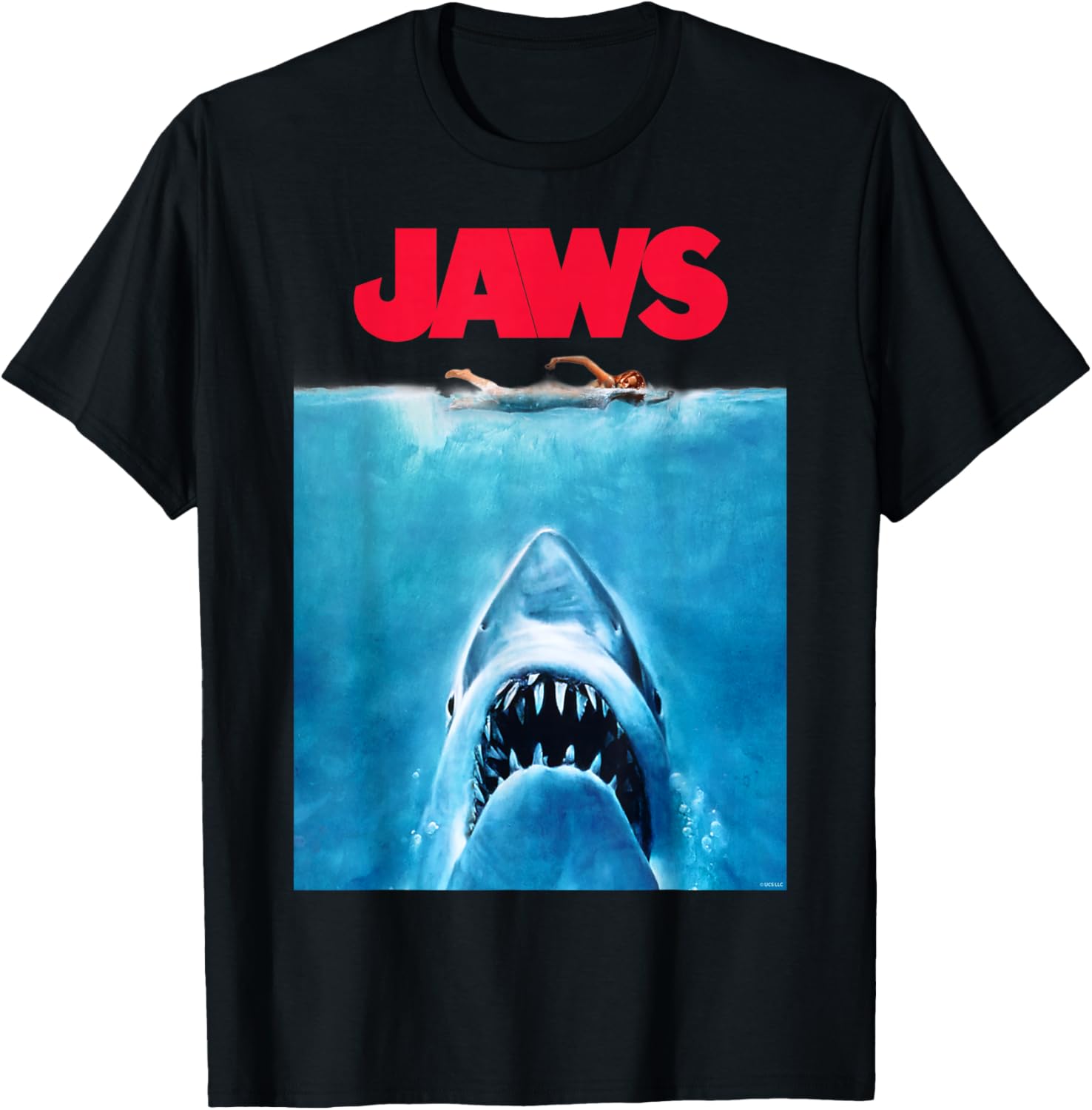 Jaws Oversize Poster T-Shirt for Movie Lovers - Stylish and Comfortable Apparel - 14