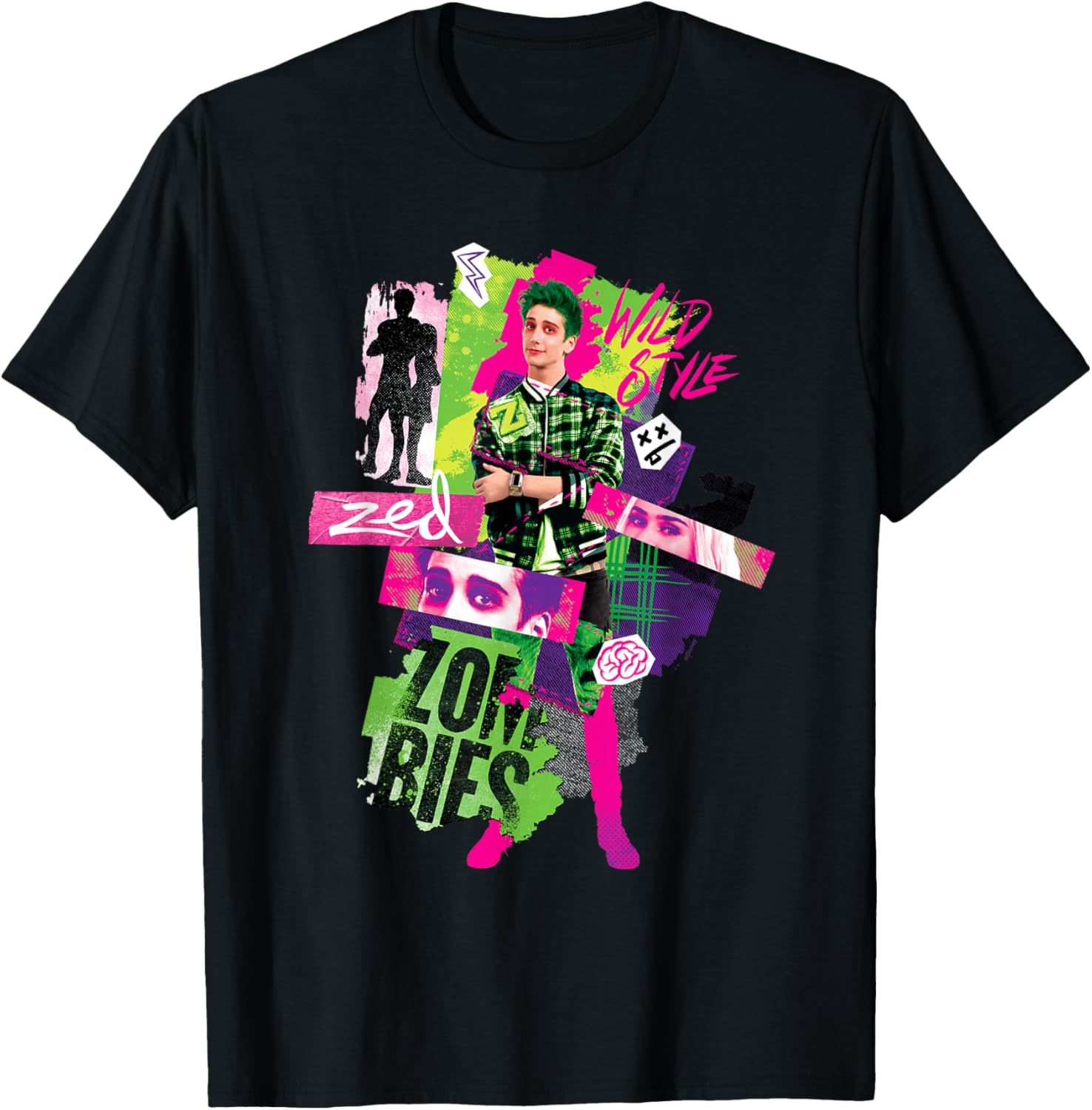 Disney Zombies 3 Zed Wild Style T-Shirt Perfect for Young Fans - 17