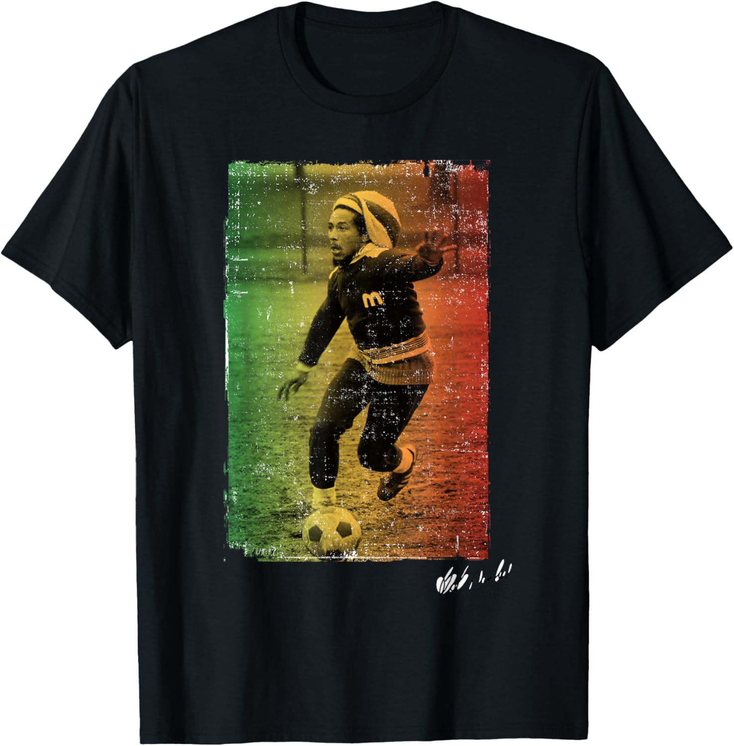 Bob Marley Rasta Football T-Shirt for Stylish Fans and Music Lovers - 9