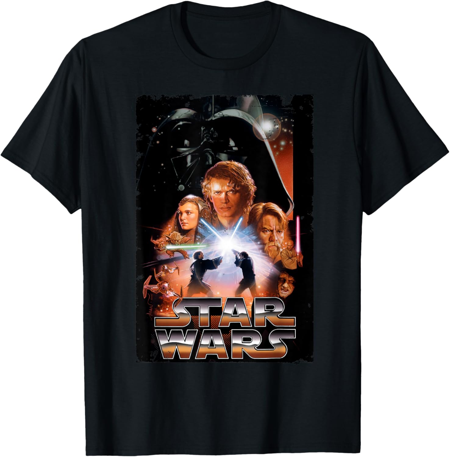 Vintage Star Wars Revenge of the Sith T-Shirt for Disney Fans - 4