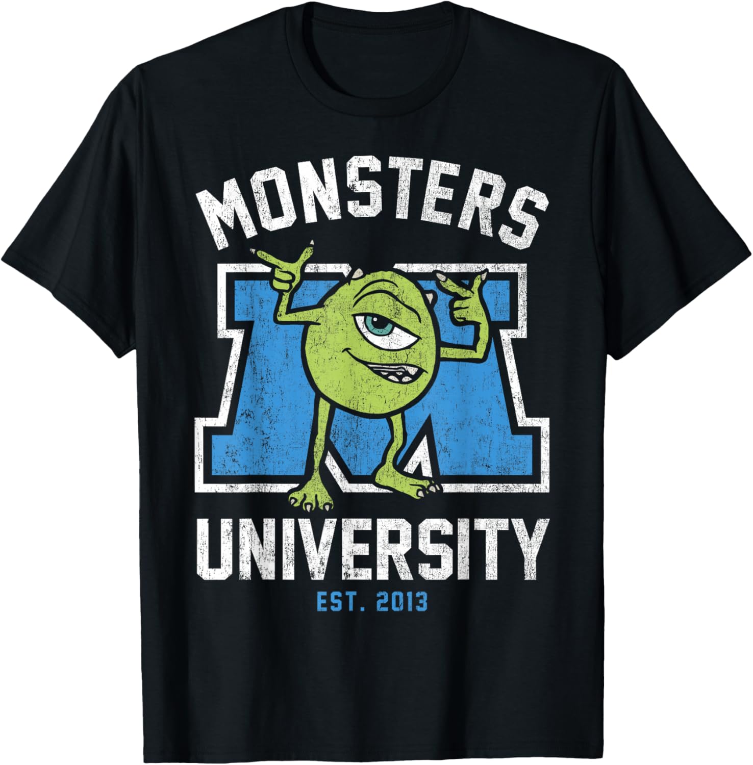Disney Pixar Monsters University Mike Logo T-Shirt for Fans and Students - 7