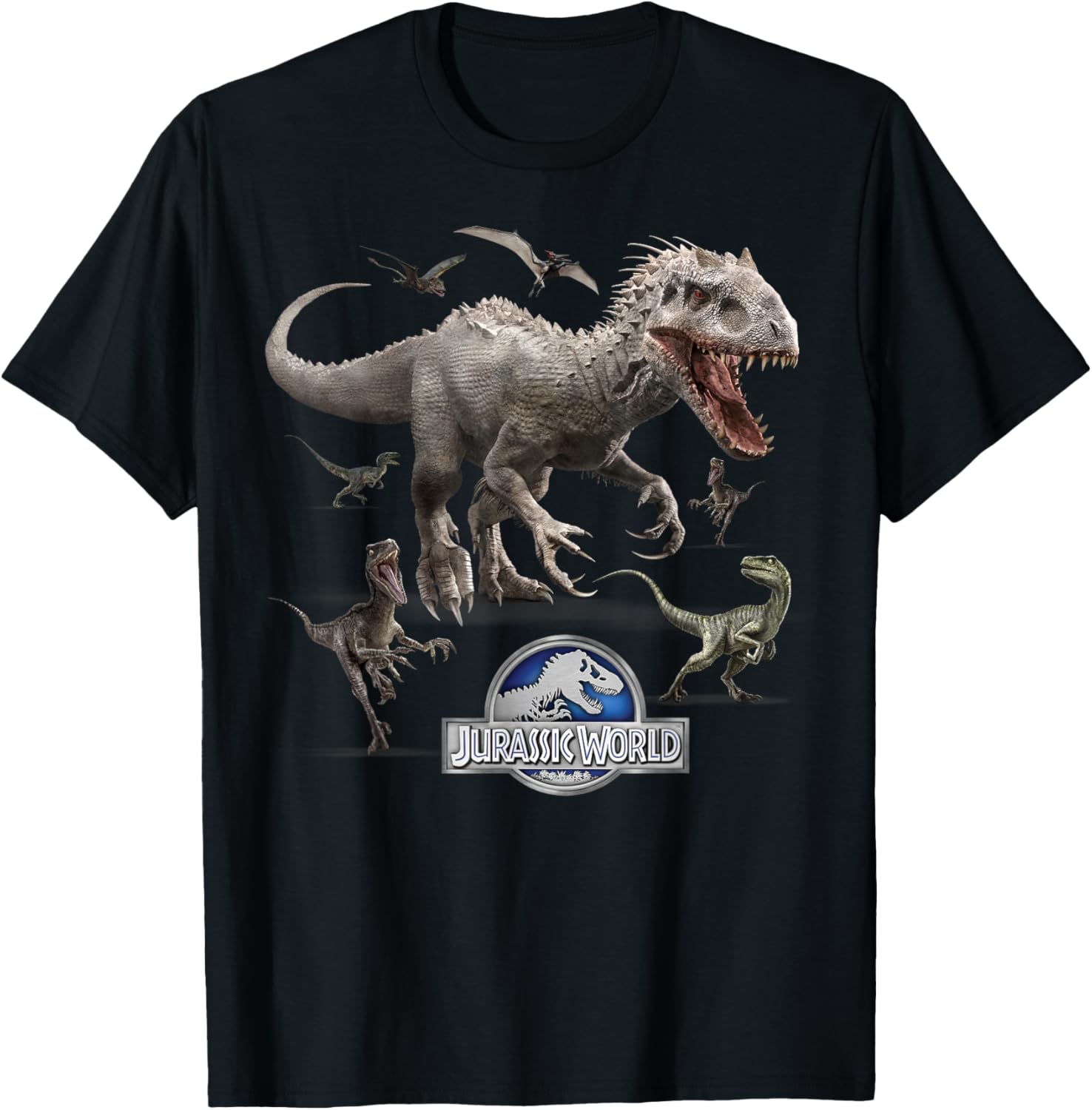 Jurassic World Indominus Rex Raptor Run T-Shirt for Dino Fans - 5