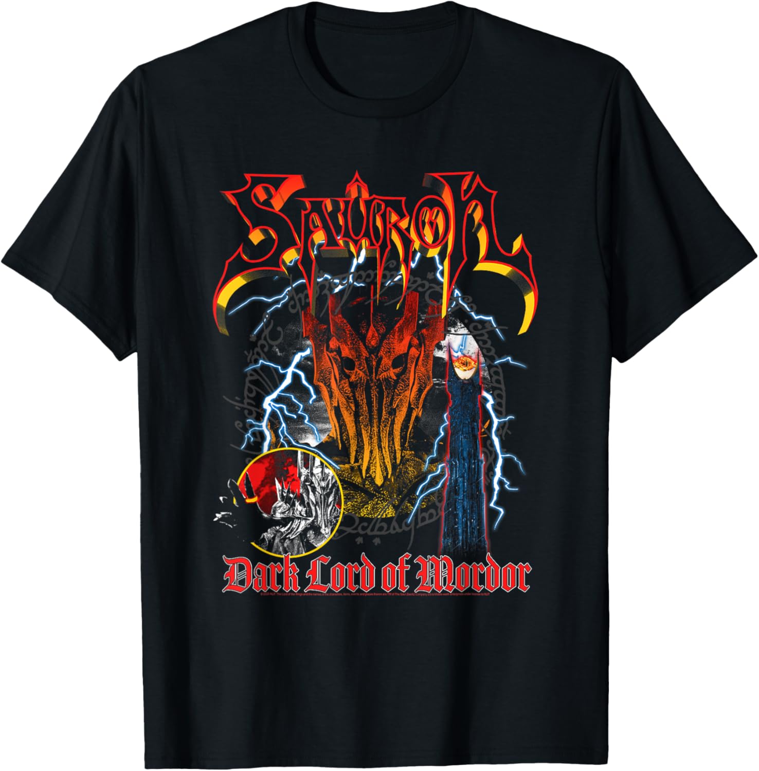 Heavy Metal Sauron T-Shirt from Lord of the Rings Fellowship of the Ring - 1