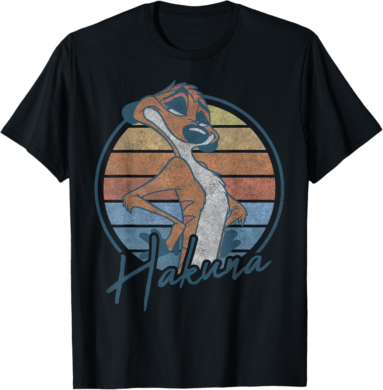 Disney The Lion King Timon Hakuna Matata Retro Portrait T-Shirt - 9